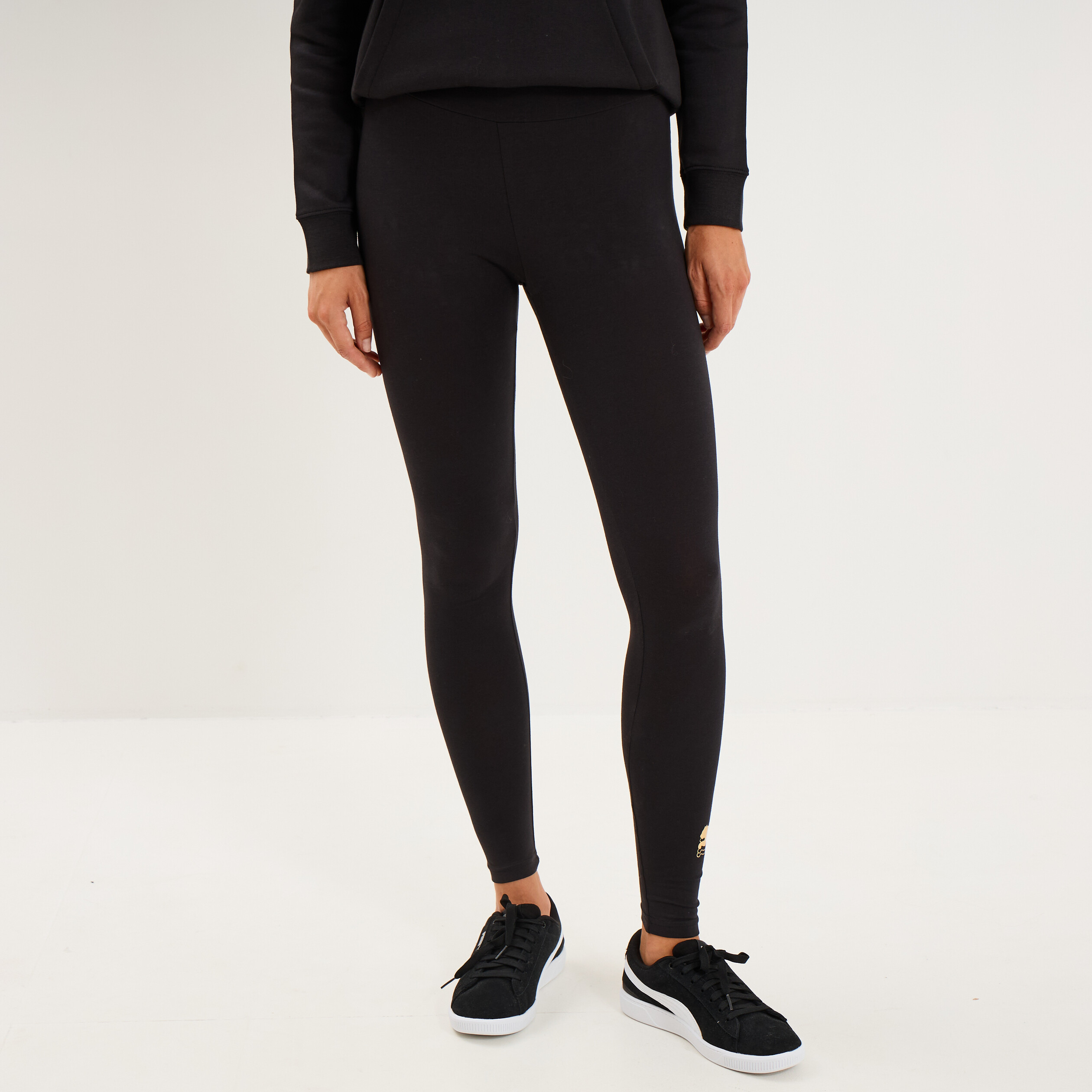 Legging stretch coton majoritaire Puma noir femme