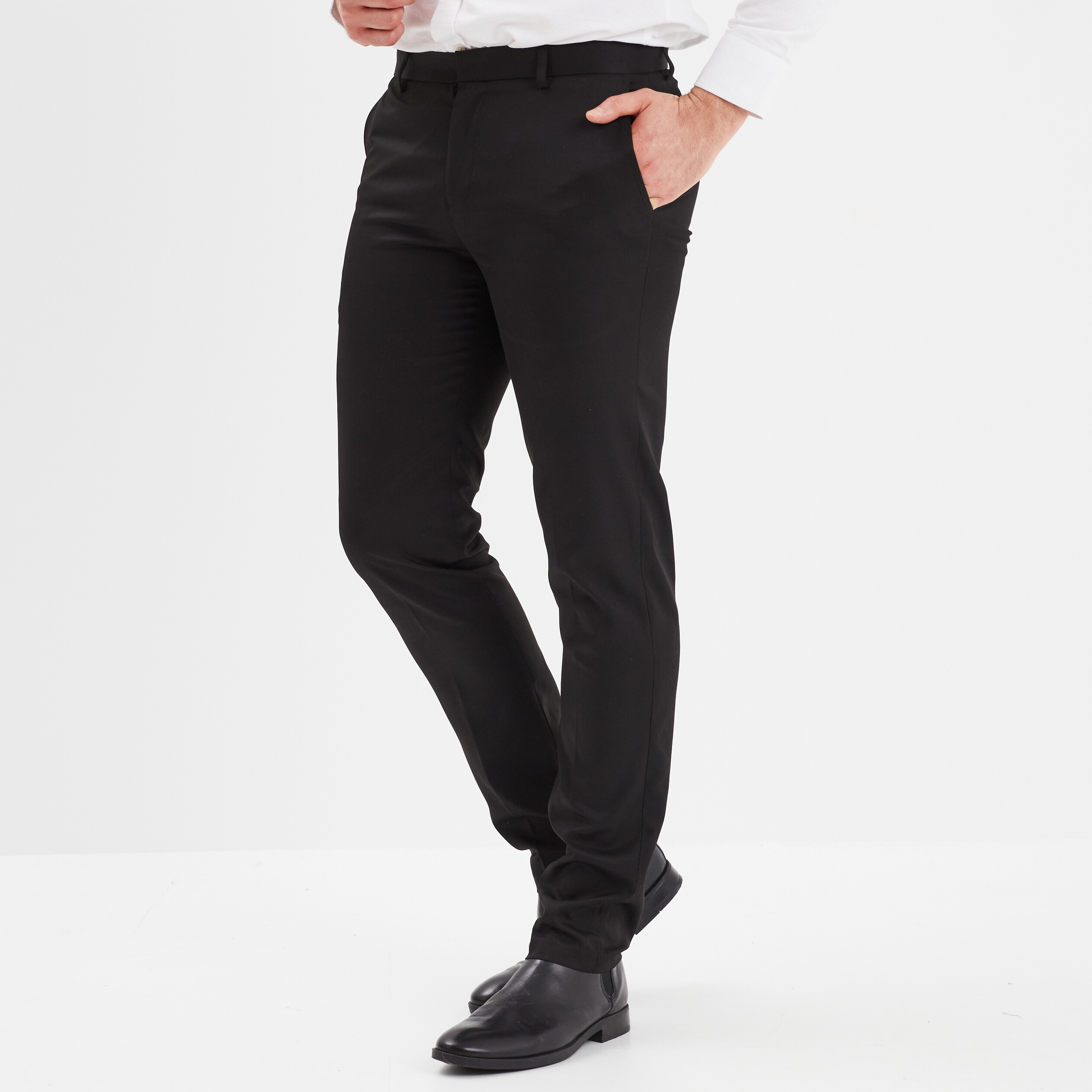 Pantalon a pince noir 2025