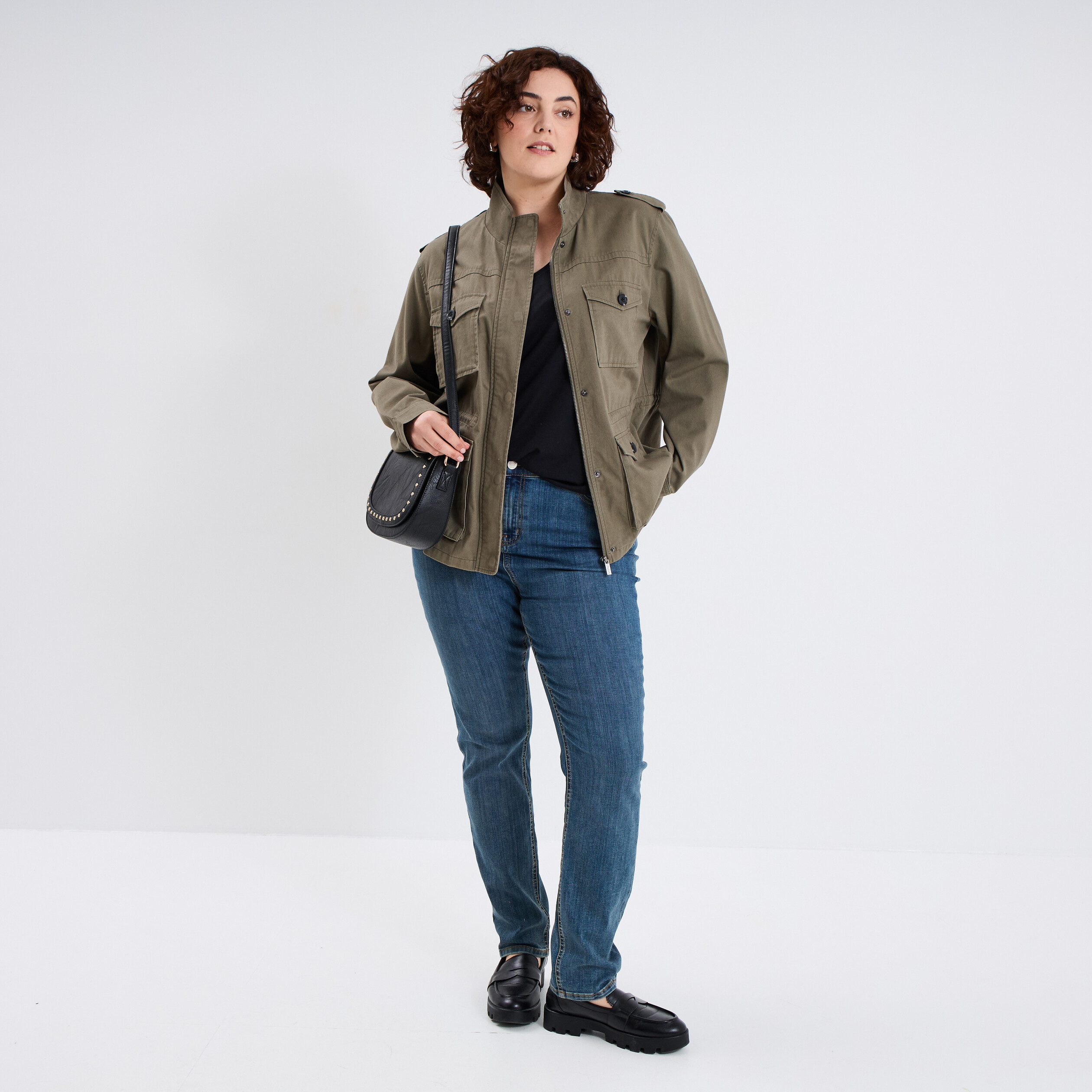 debardeur ajuste sans manches coton noir femmegt Débardeur ajusté sans manches coton noir femme grande taille