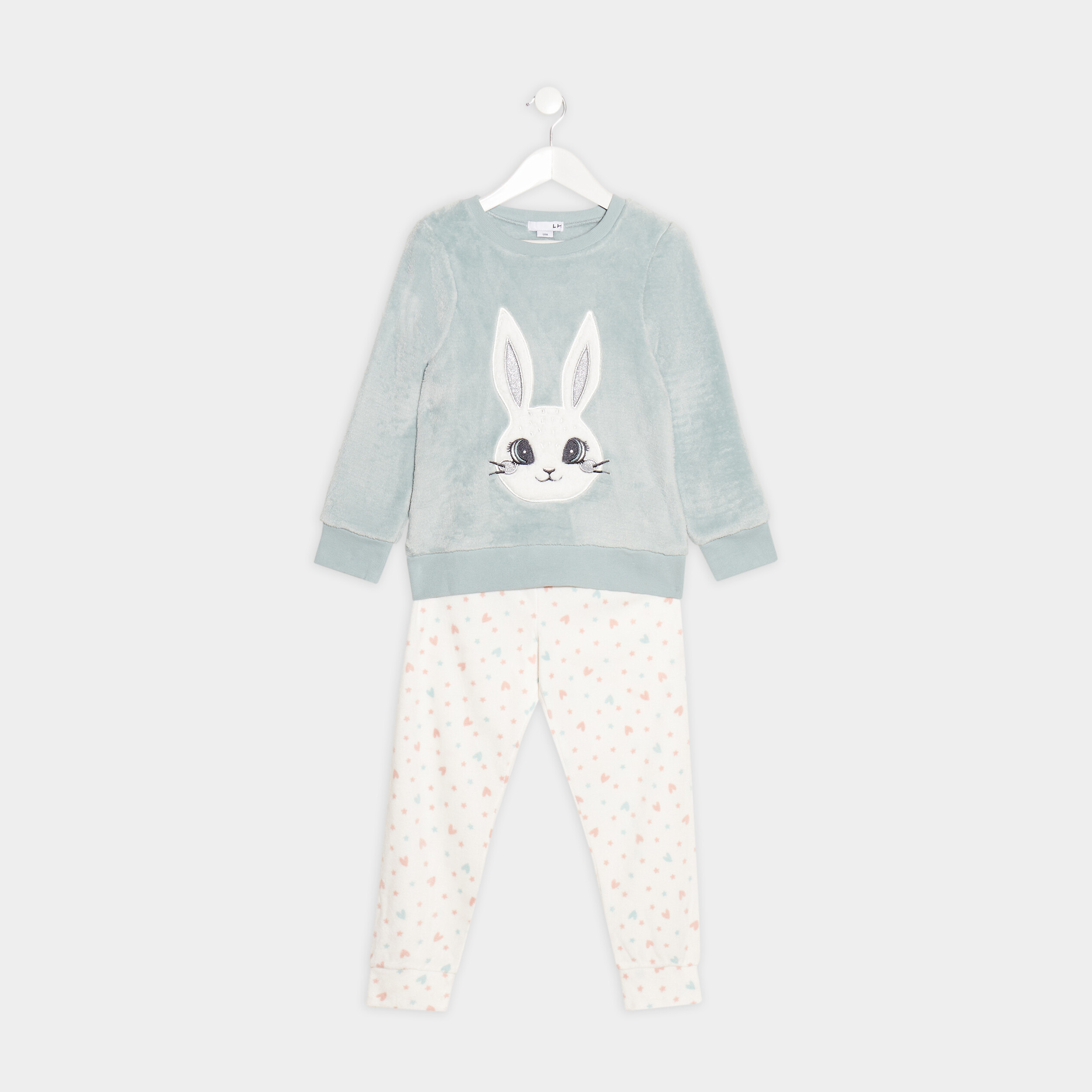 ensemble pyjama 2 pieces vert fille Ensemble pyjama 2 pièces vert fille