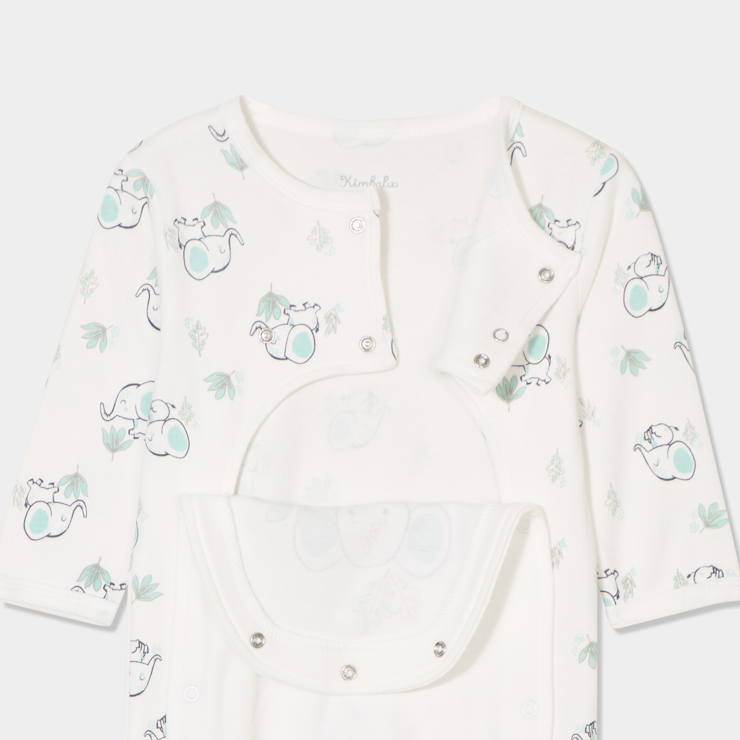 dors bien coton manches longues ivoire bebe Dors-bien coton manches longues ivoire bébé