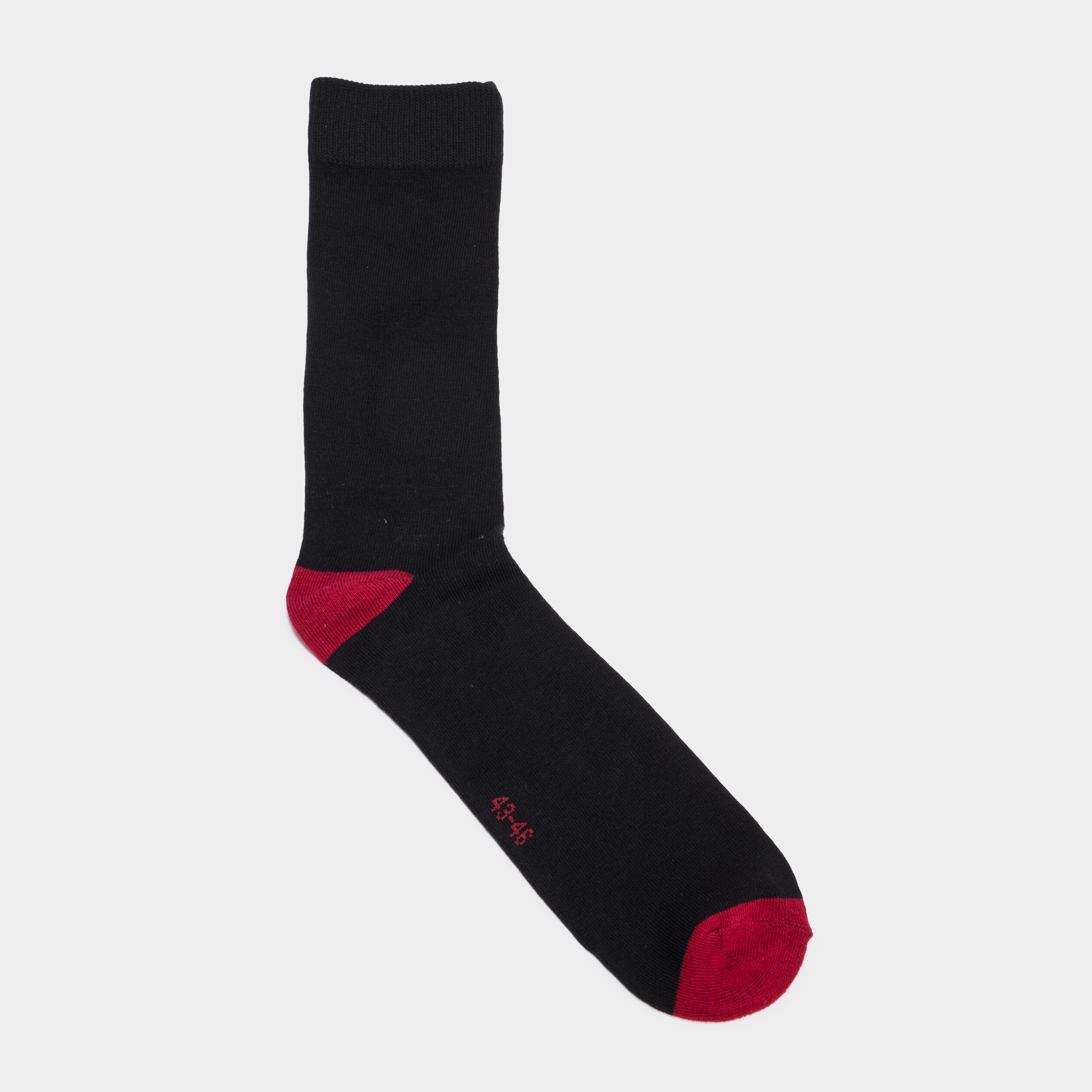 Lot 5 paires chaussettes mi-hautes noir homme