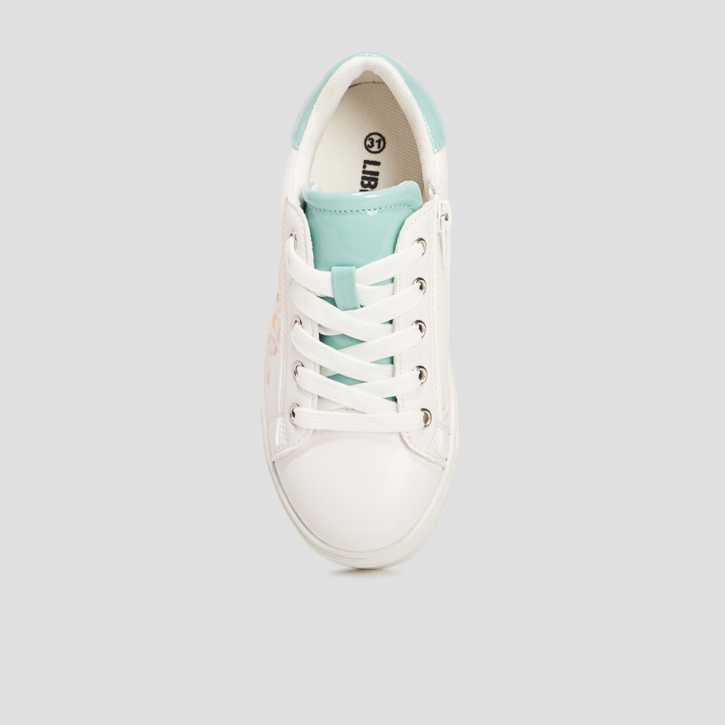 Tennis &agrave; lacets Liberto blanc fille