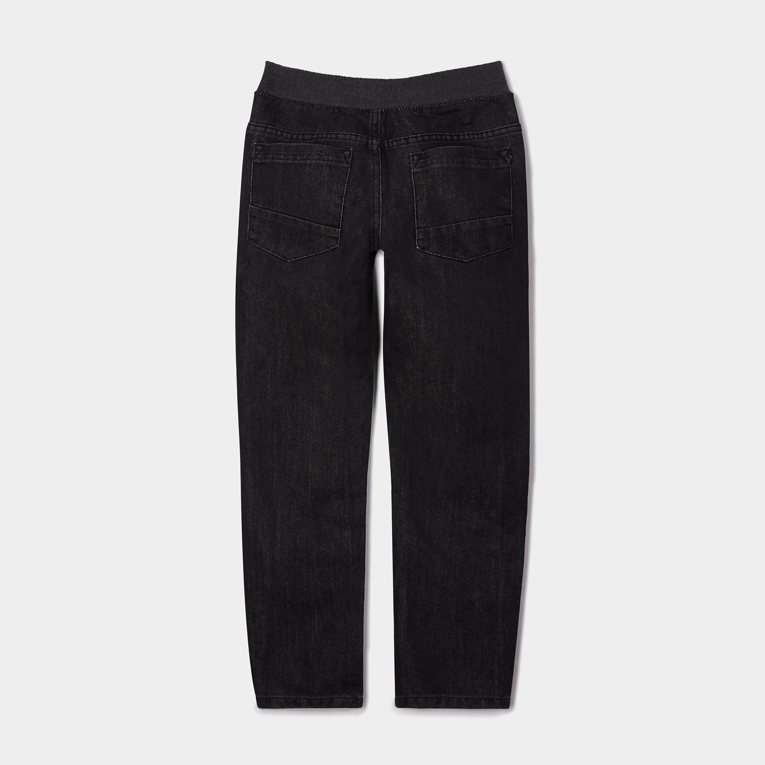 Jeans regular taille ajustable gris gar&ccedil;on