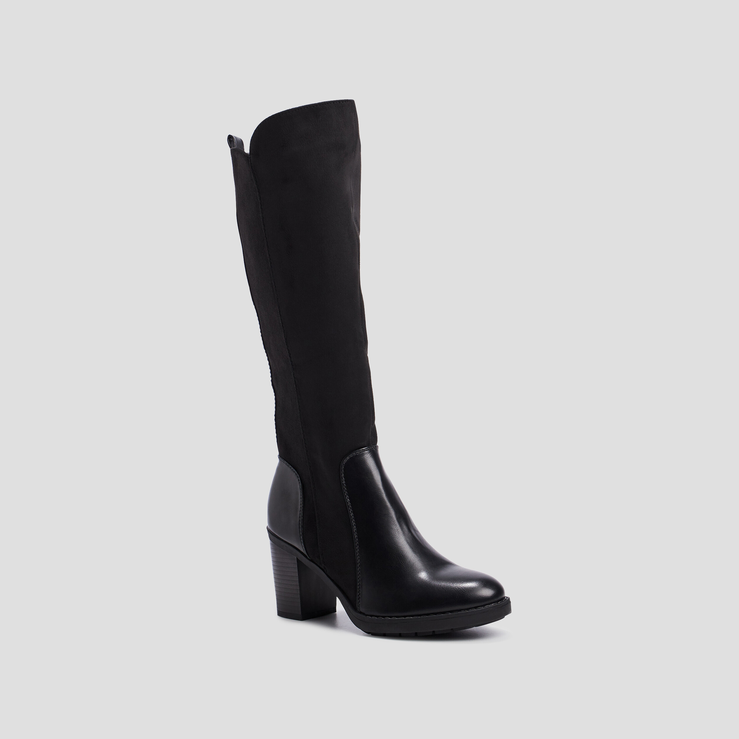 Bottes zippées orange foncé femme