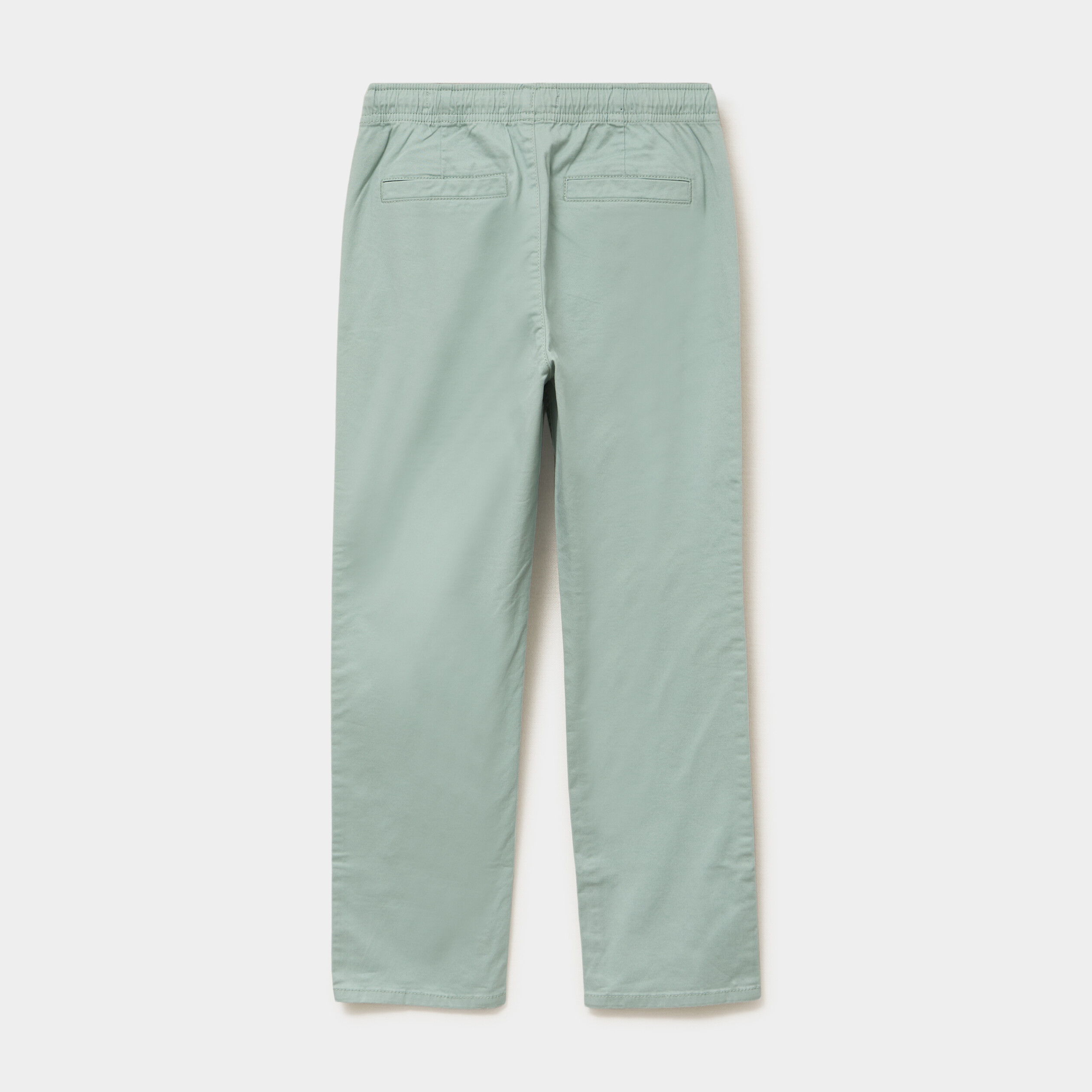Pantalon chino droit taille ajustable vert pastel gar&ccedil;on