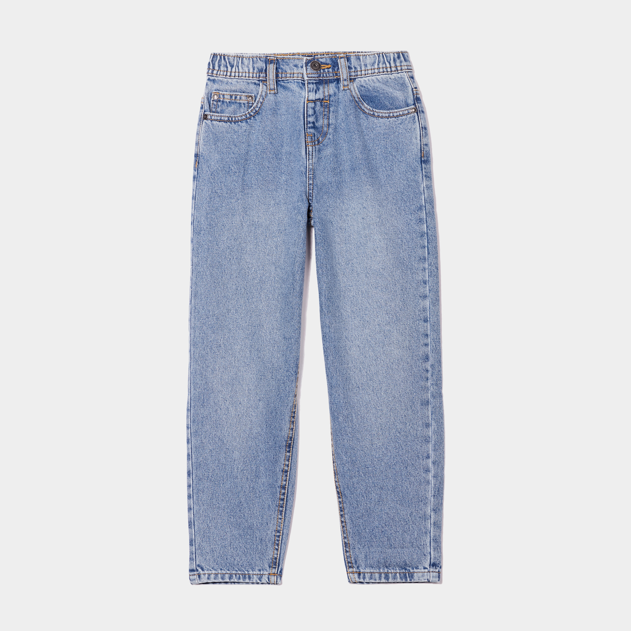 jeans ballon 5 poches coton denim bleach garcon Jeans ballon 5 poches coton denim bleach garçon