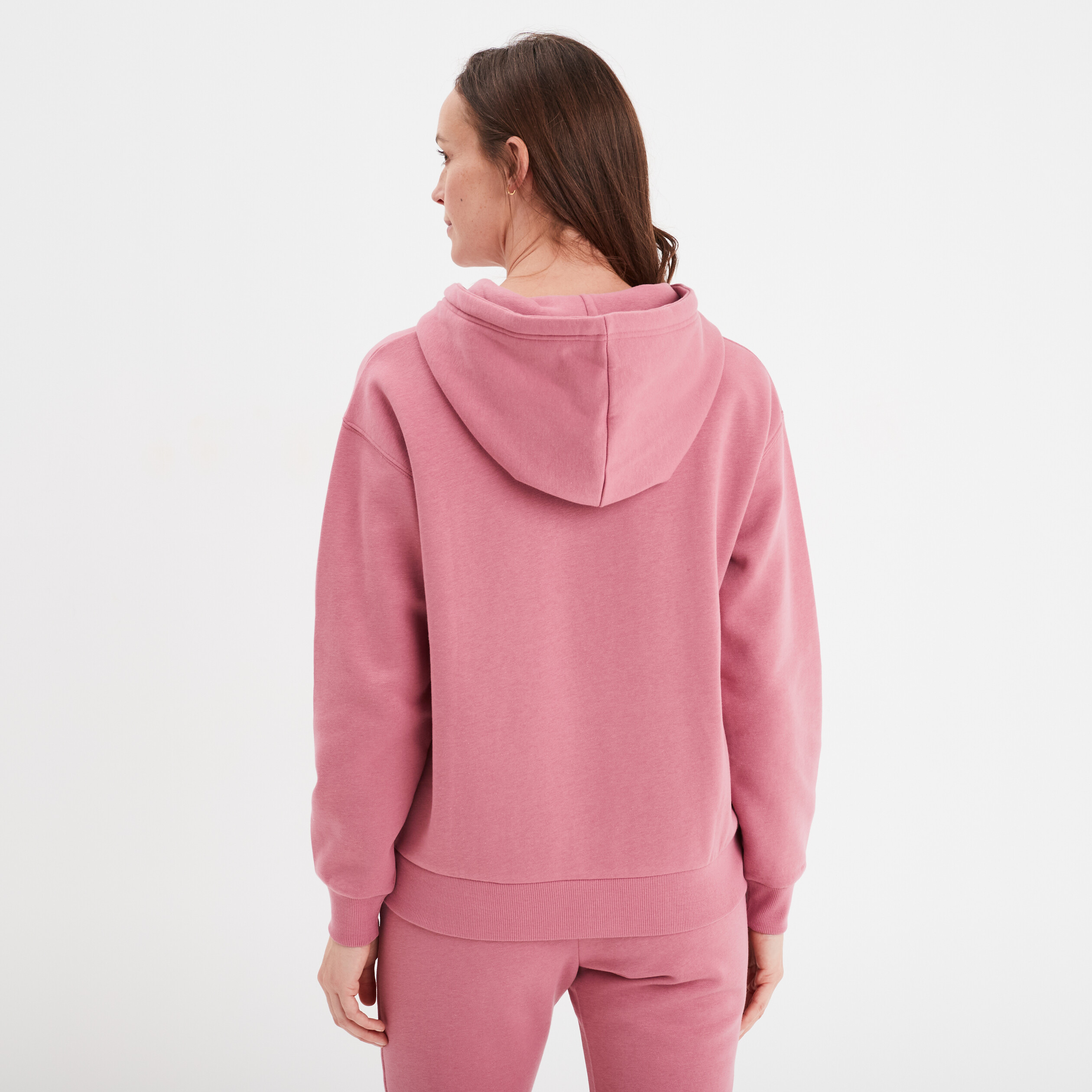 sweat hoodie molleton a capuche vieux rose femme Sweat hoodie molleton à capuche vieux rose femme