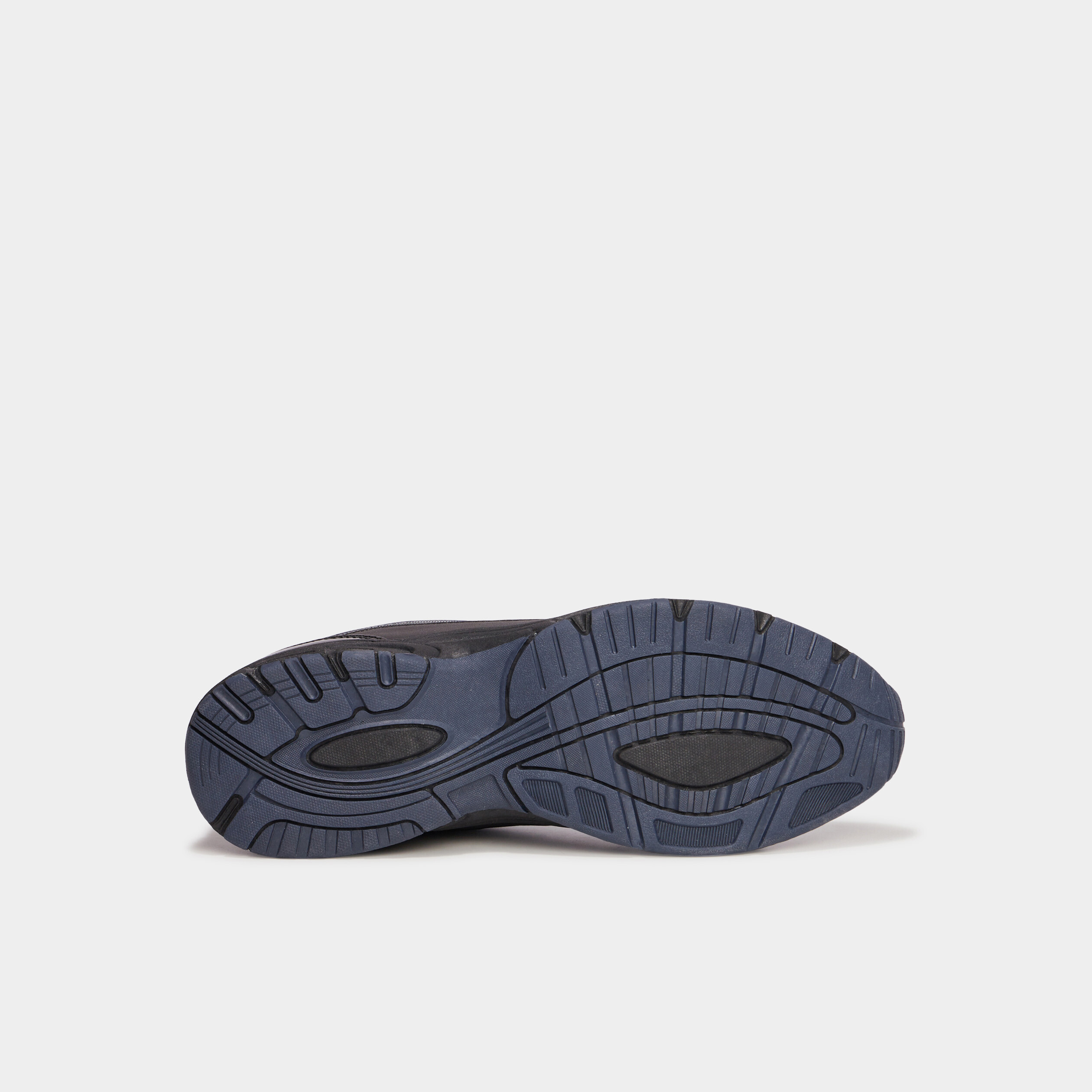 Baskets plates running élastiquées bleu homme