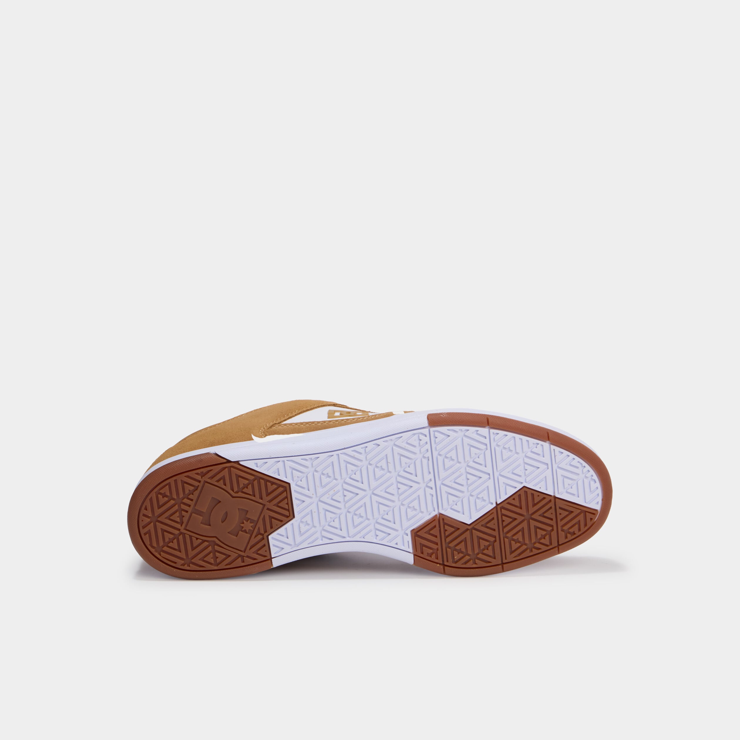 Baskets en cuir su&eacute;dine antid&eacute;rapantes marron cognac homme