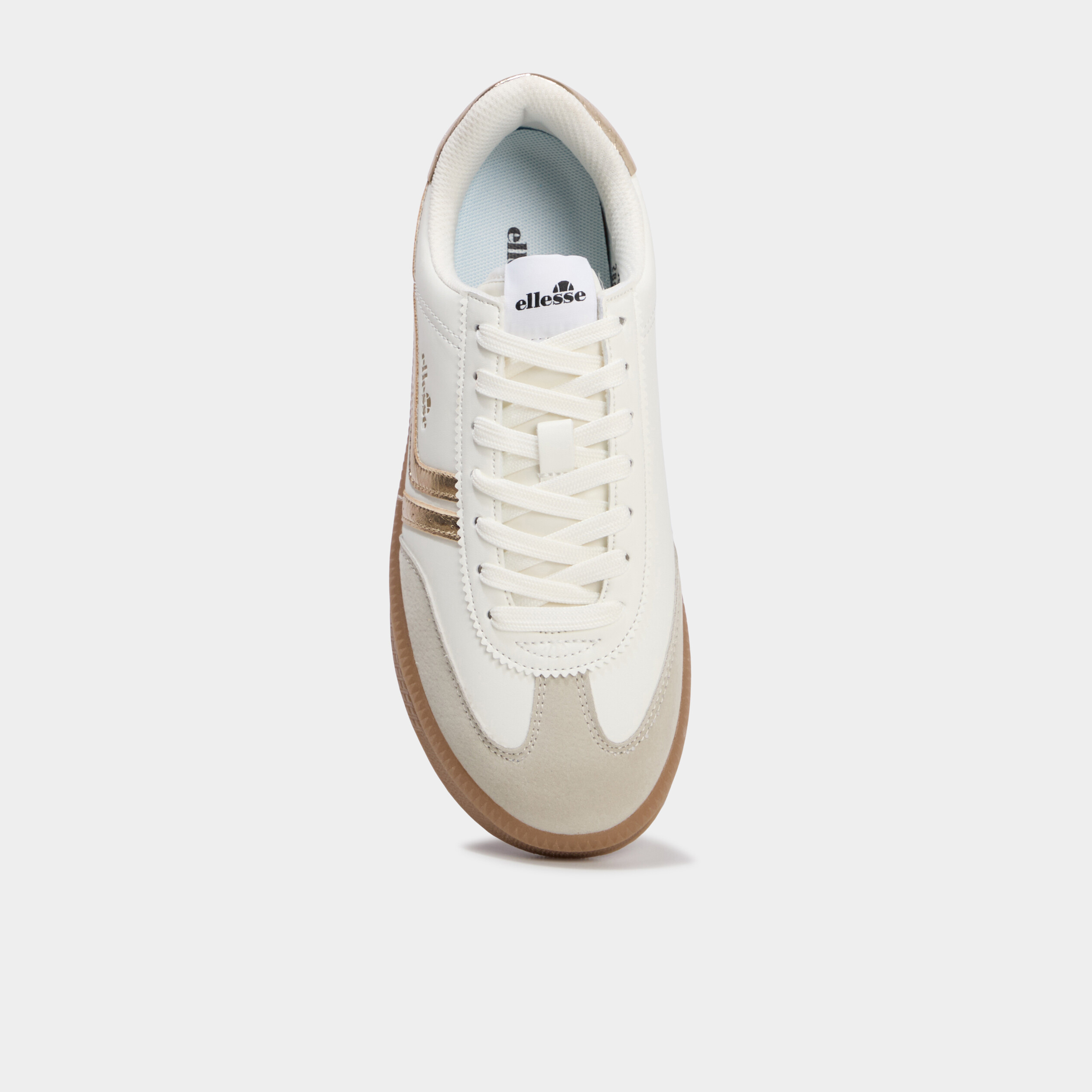 Baskets &agrave; lacets Josh Ellesse jaune or femme