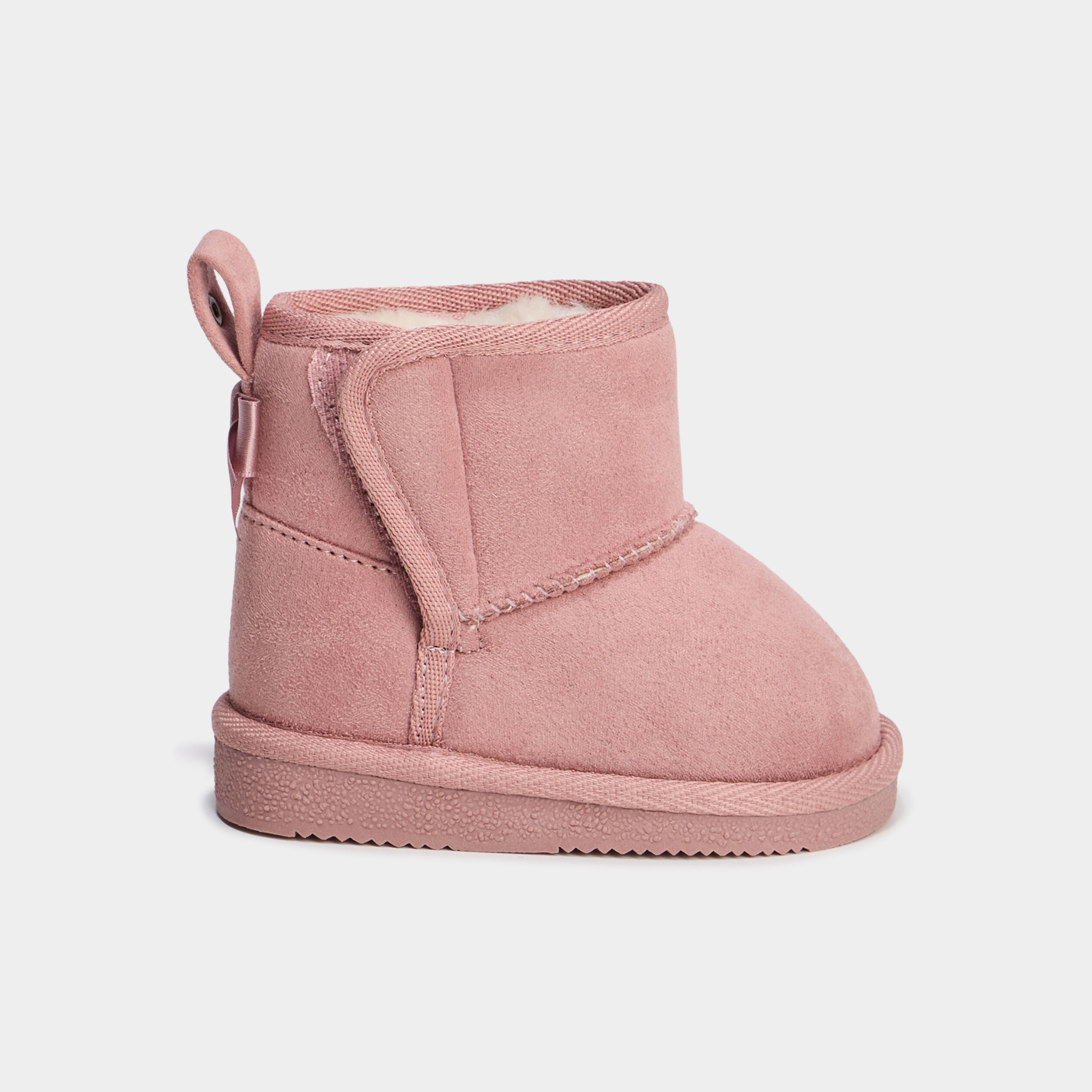 Bottines avec noeuds Creeks rose b&eacute;b&eacute; fille