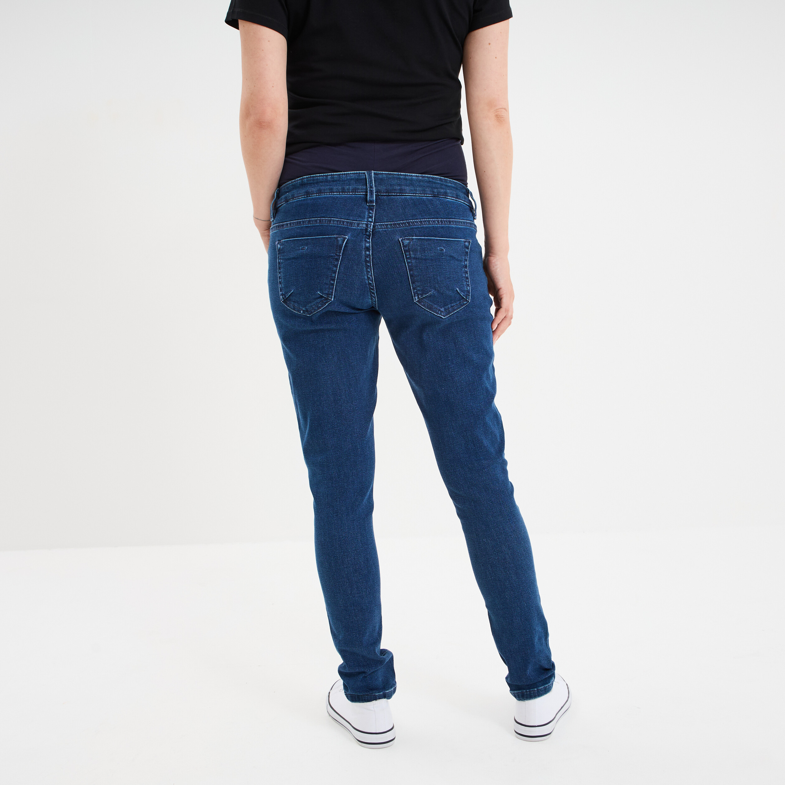 jeans grossesse skinny avec bandeau denim stone femmemater Jeans grossesse skinny avec bandeau denim stone femme maternité
