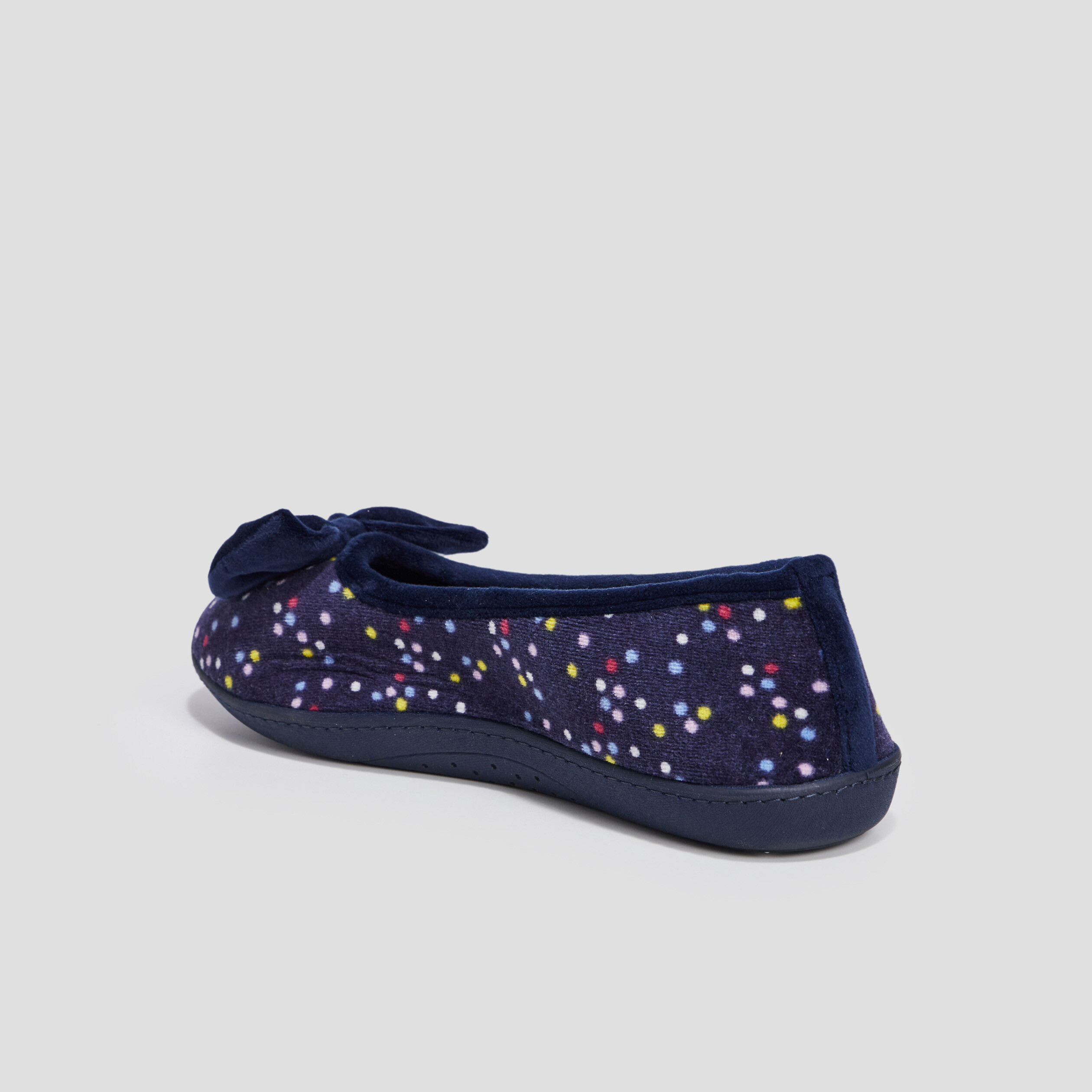 chaussons ballerines isotoner bleu femme Chaussons ballerines Isotoner bleu femme