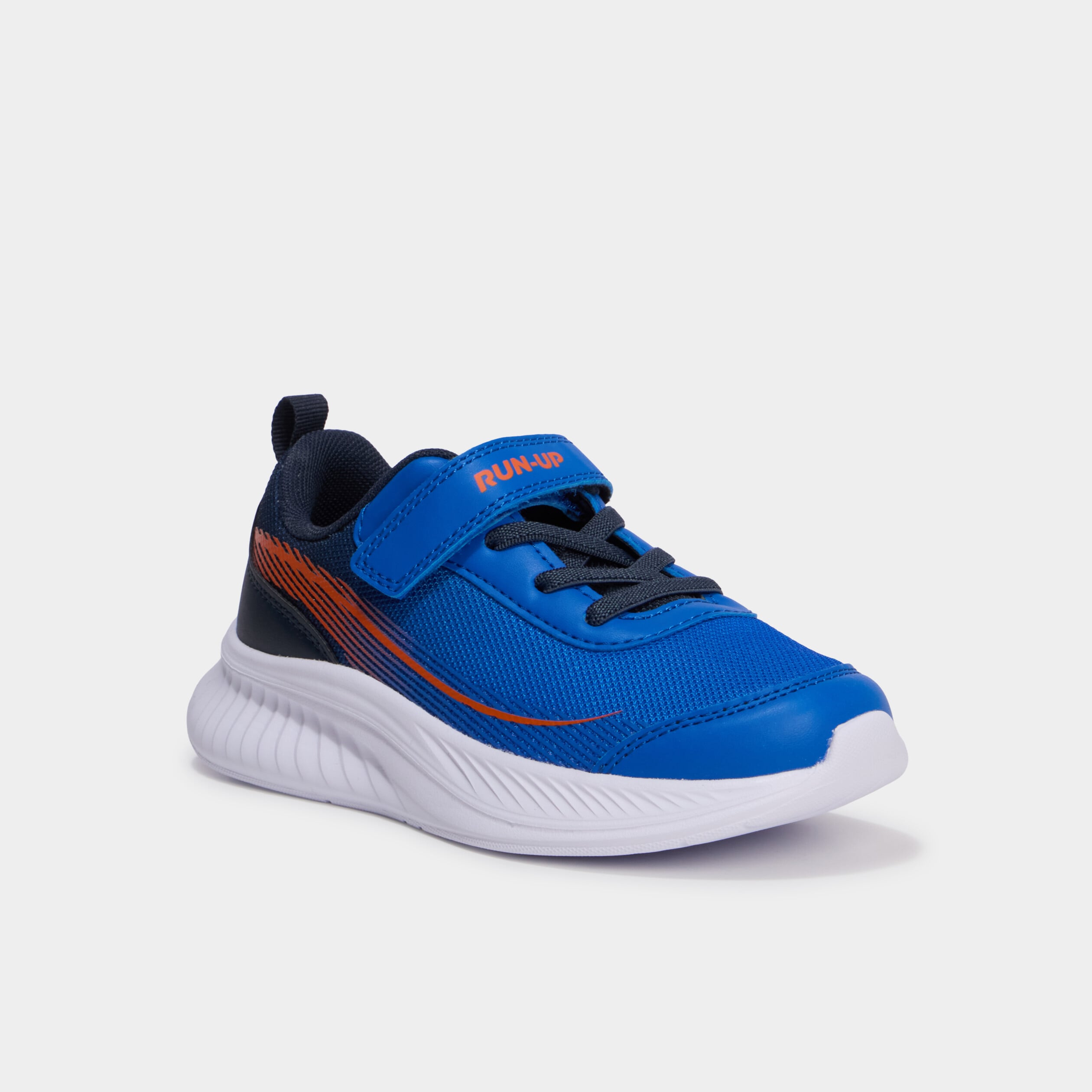 Baskets running &agrave; scratchs orange fluo gar&ccedil;on
