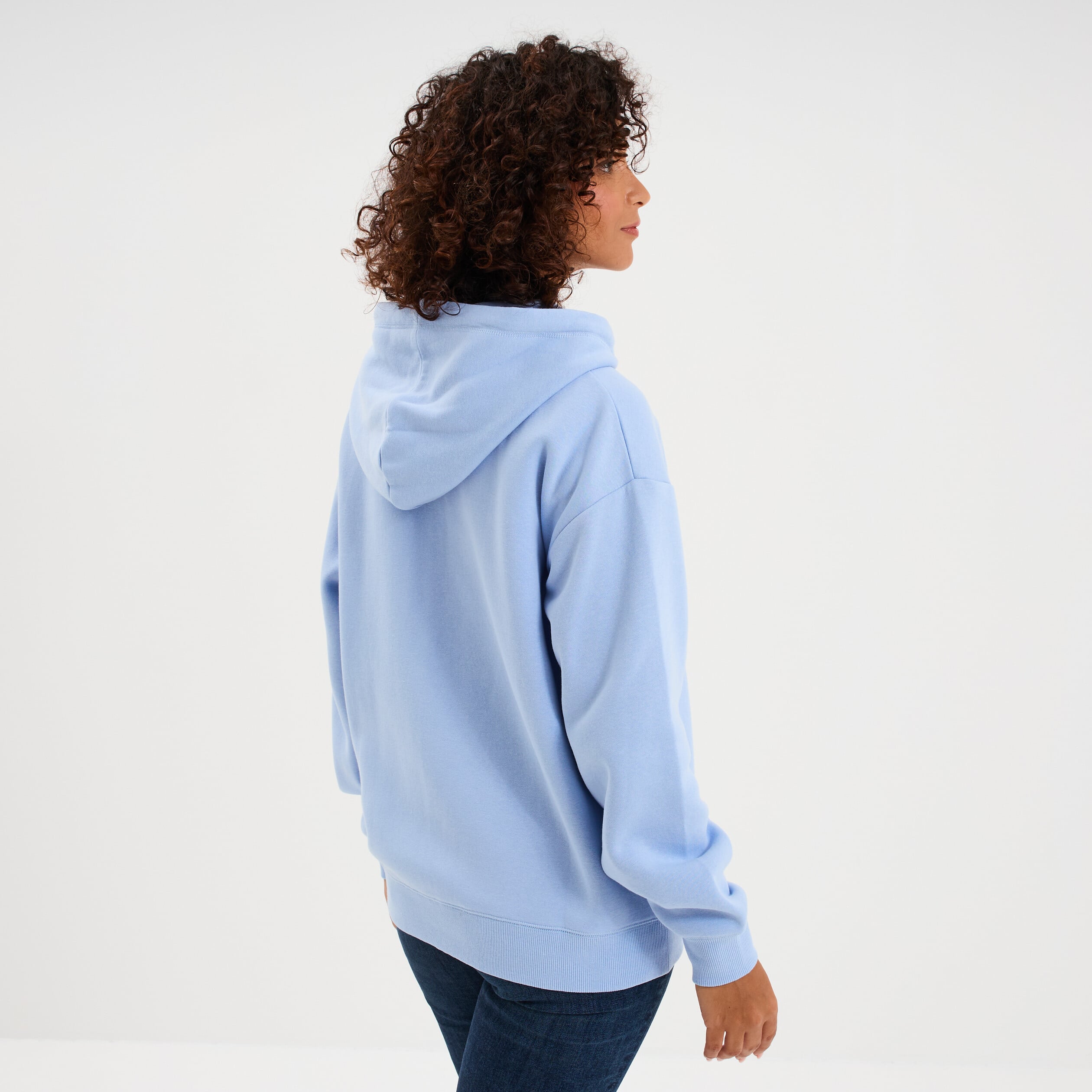 Sweat zipp&eacute; &agrave; capuche bleu marine femme