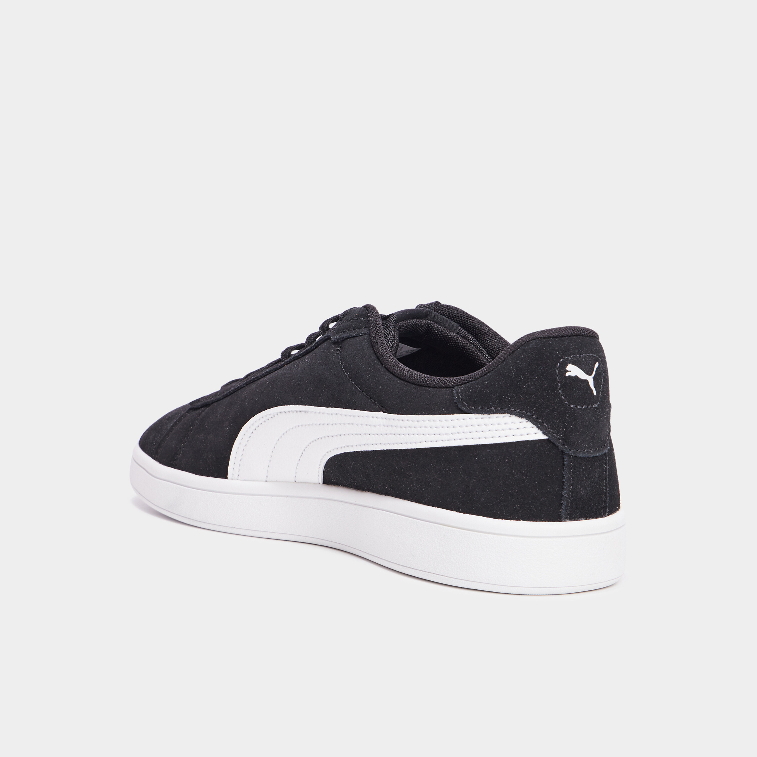 Baskets cuir su&eacute;dine Puma Smash V3 noir homme