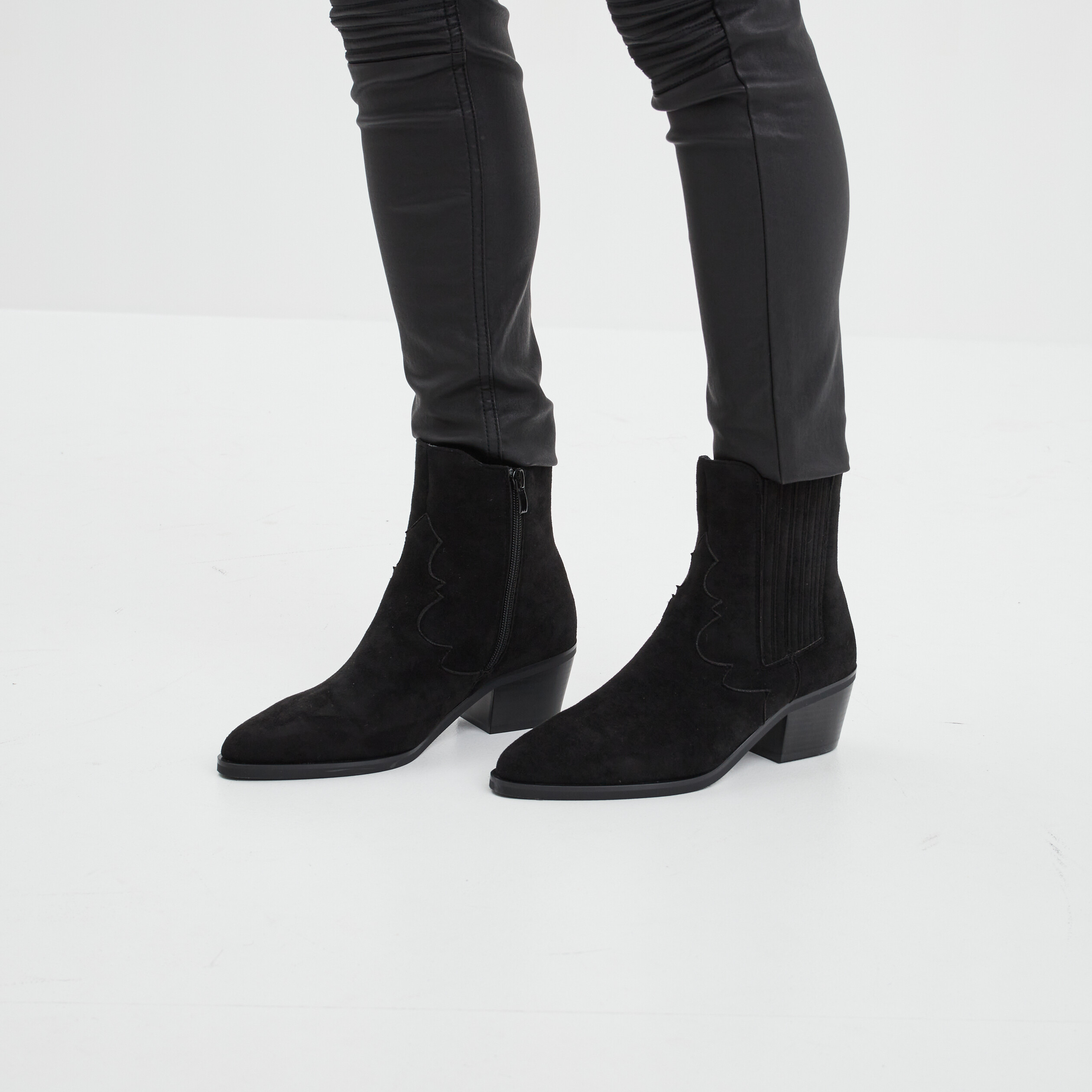 bottines suedine femme