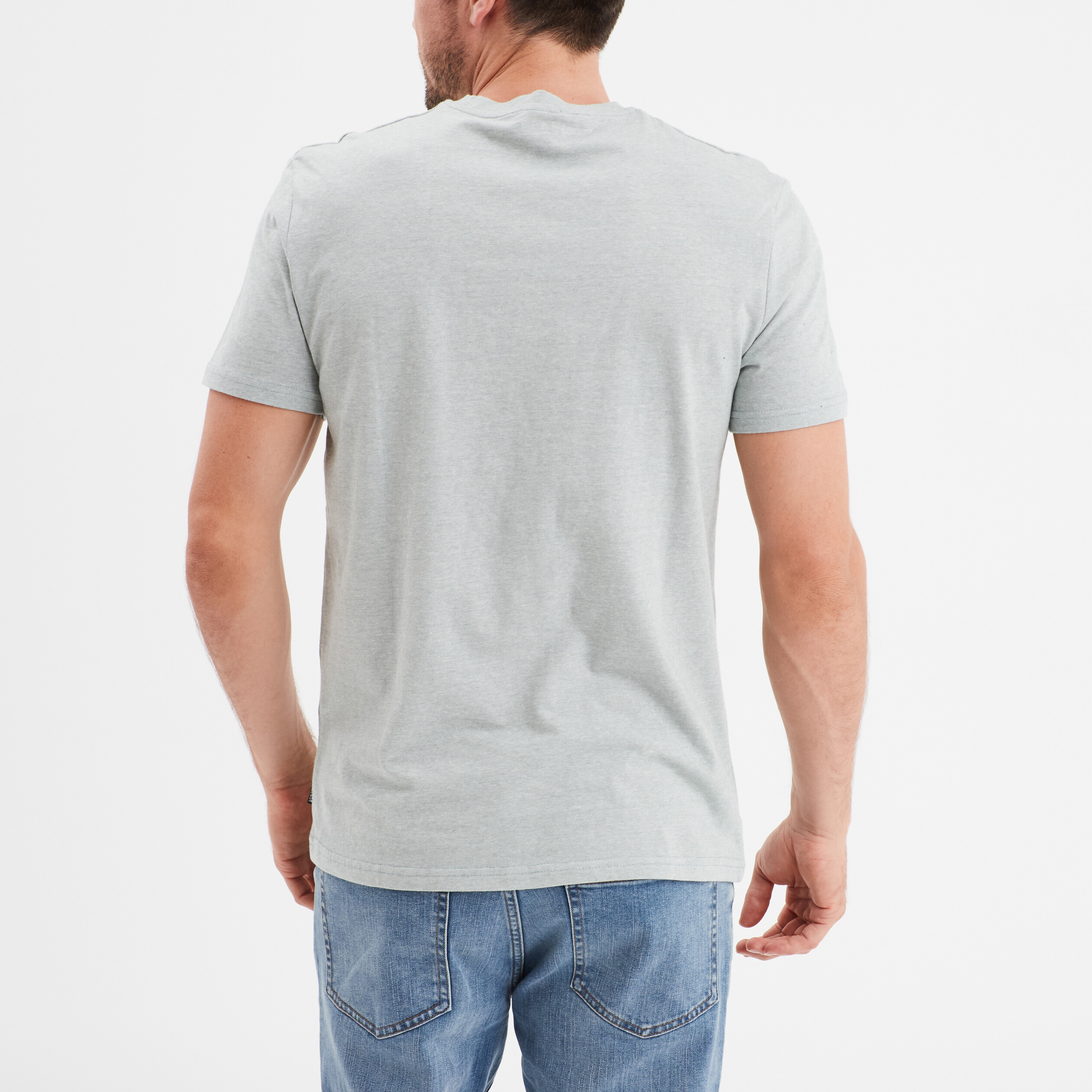 t shirt col rond manches courtes creeks vert clair homme T-shirt col rond manches courtes Creeks vert clair homme