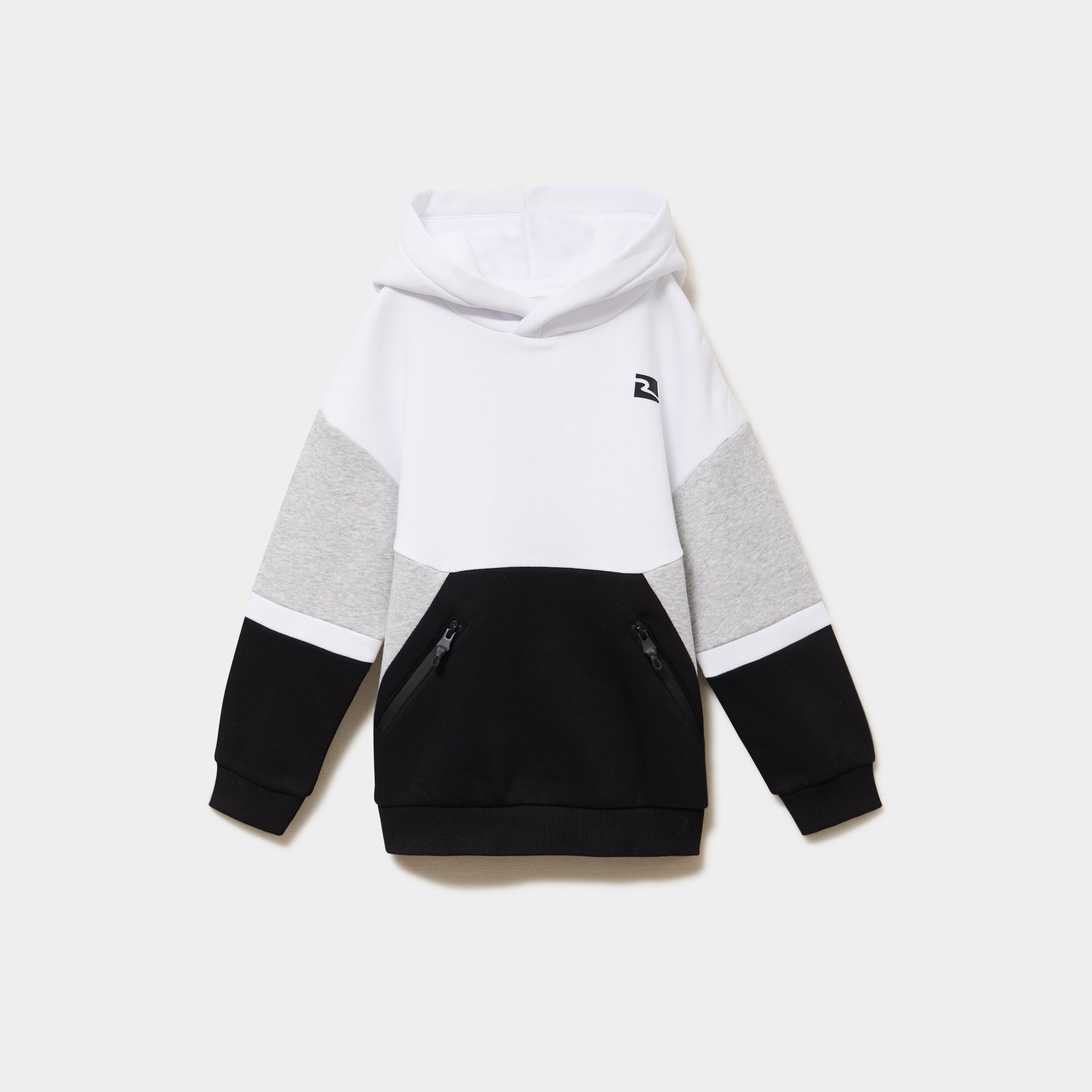 Sweat hoodie 2 poches zipp&eacute;es noir gar&ccedil;on