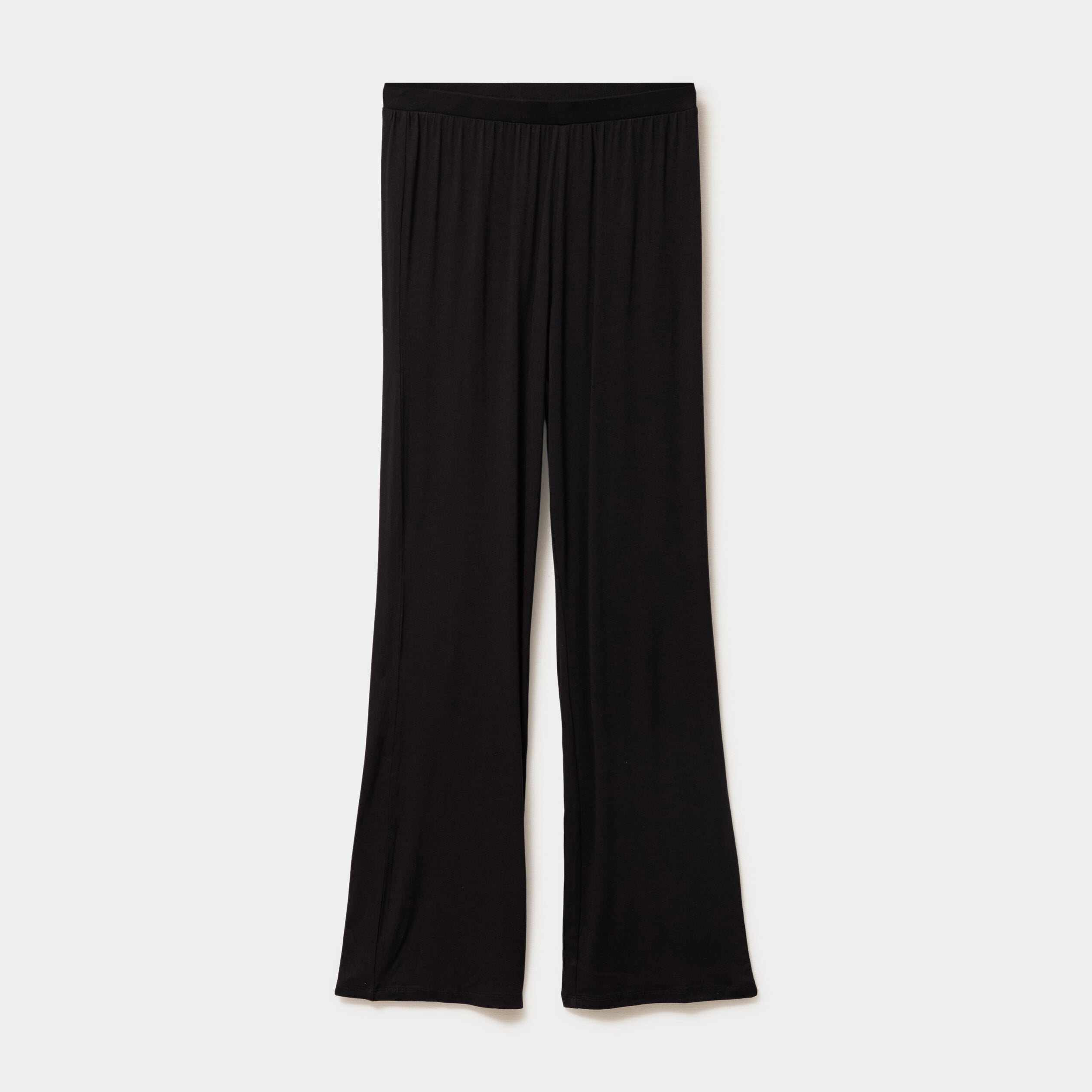 Pantalon fluide taille &eacute;lastiqu&eacute;e noir femme