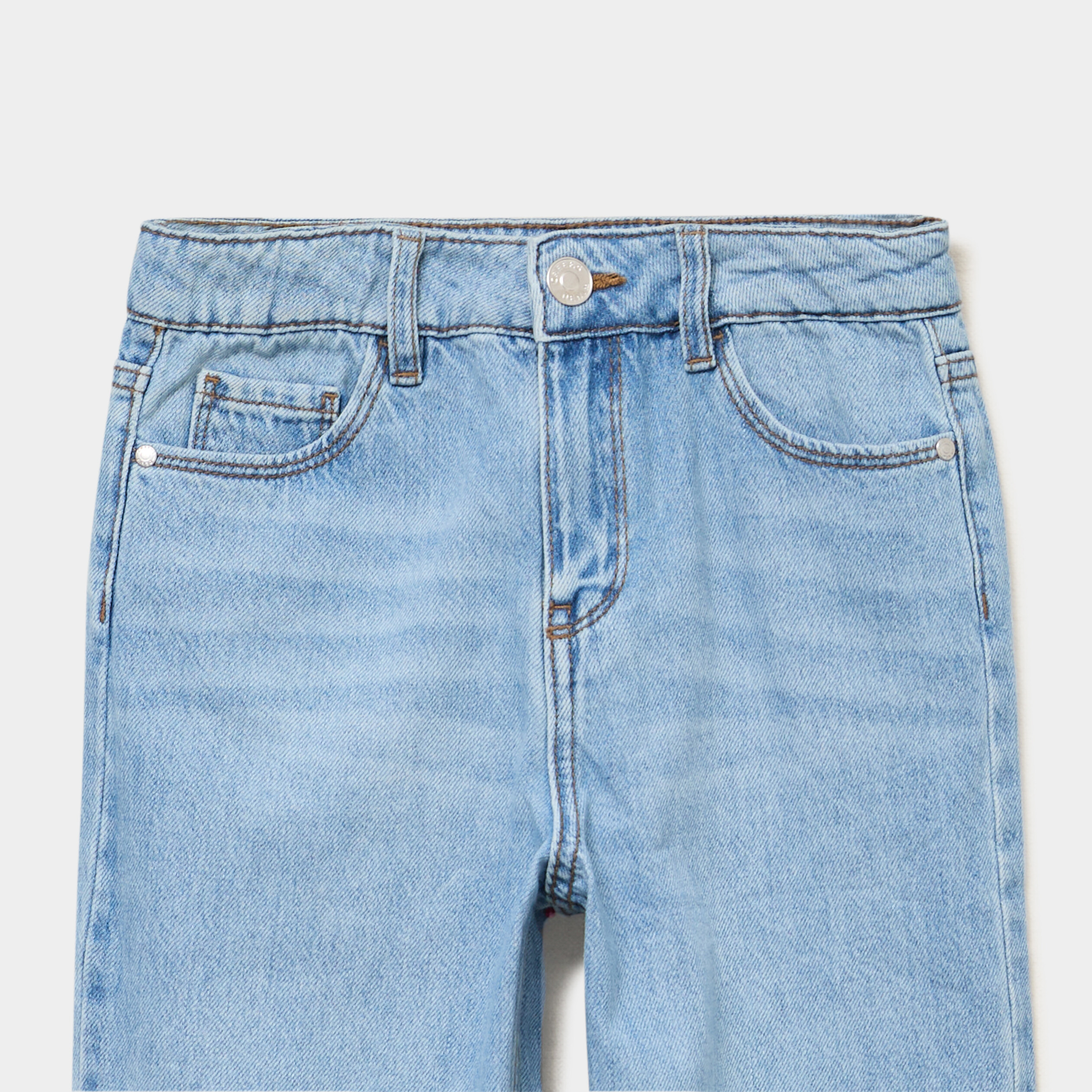 Jean regular 5 poches coton denim double stone fille