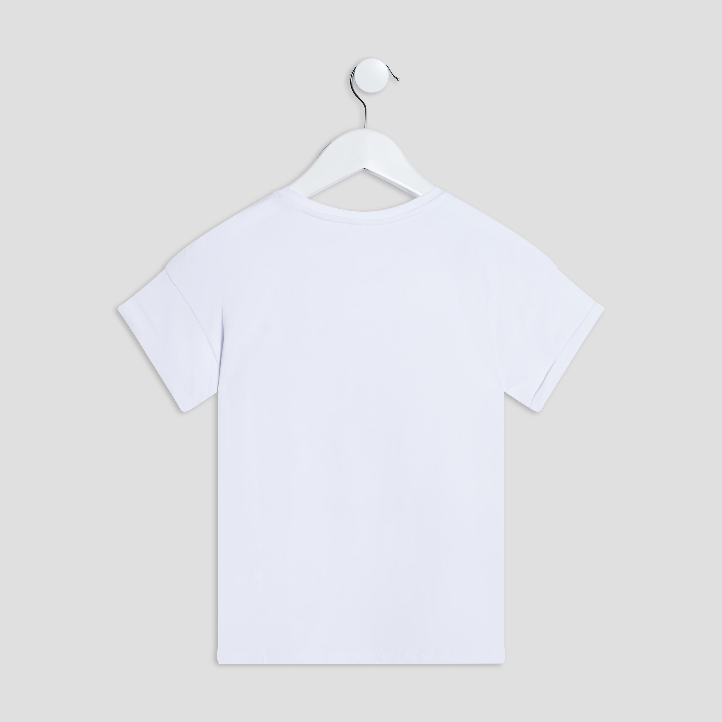 T-shirt manches courtes blanc fille