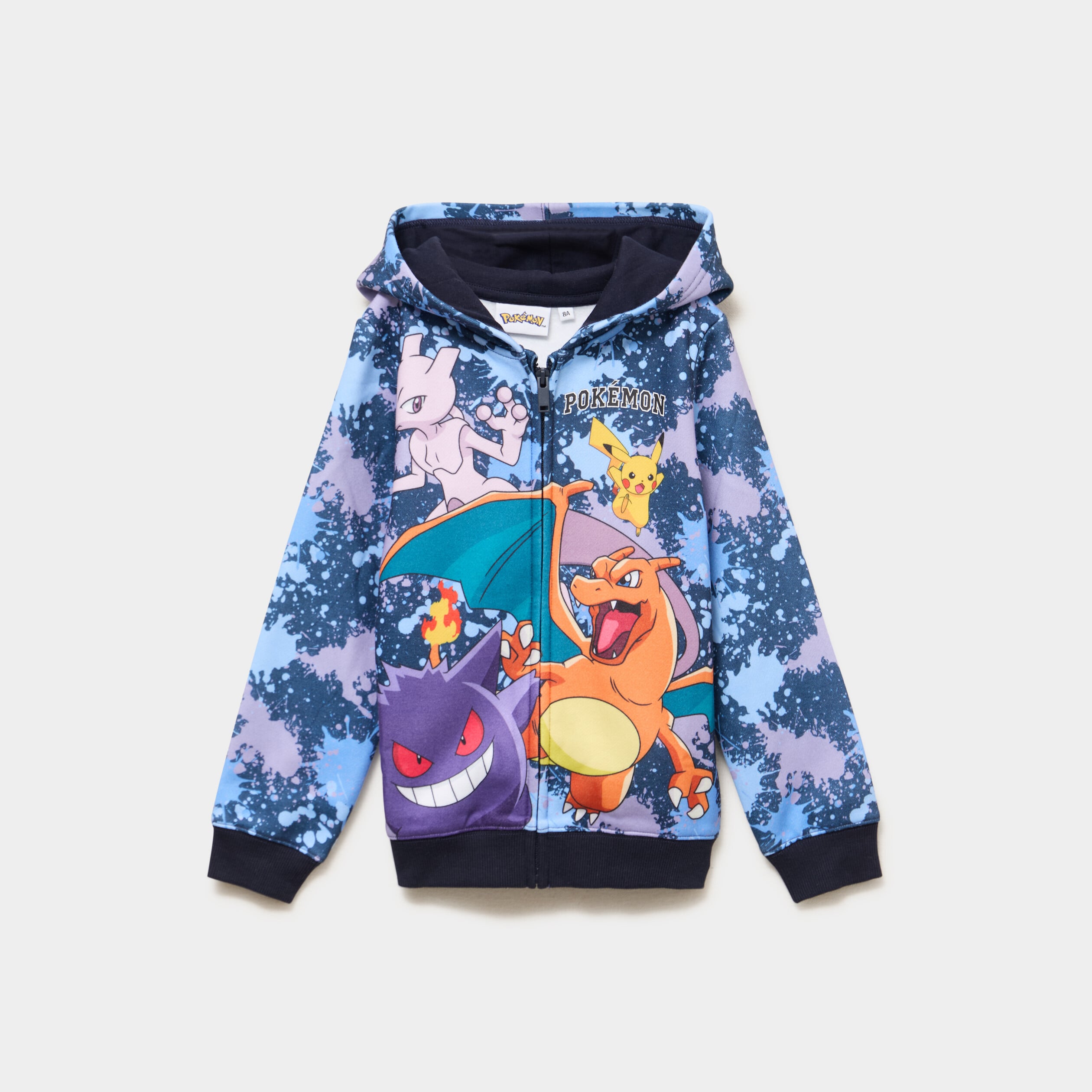 Sweat zipp&eacute; &agrave; capuche Pok&eacute;mon bleu gar&ccedil;on