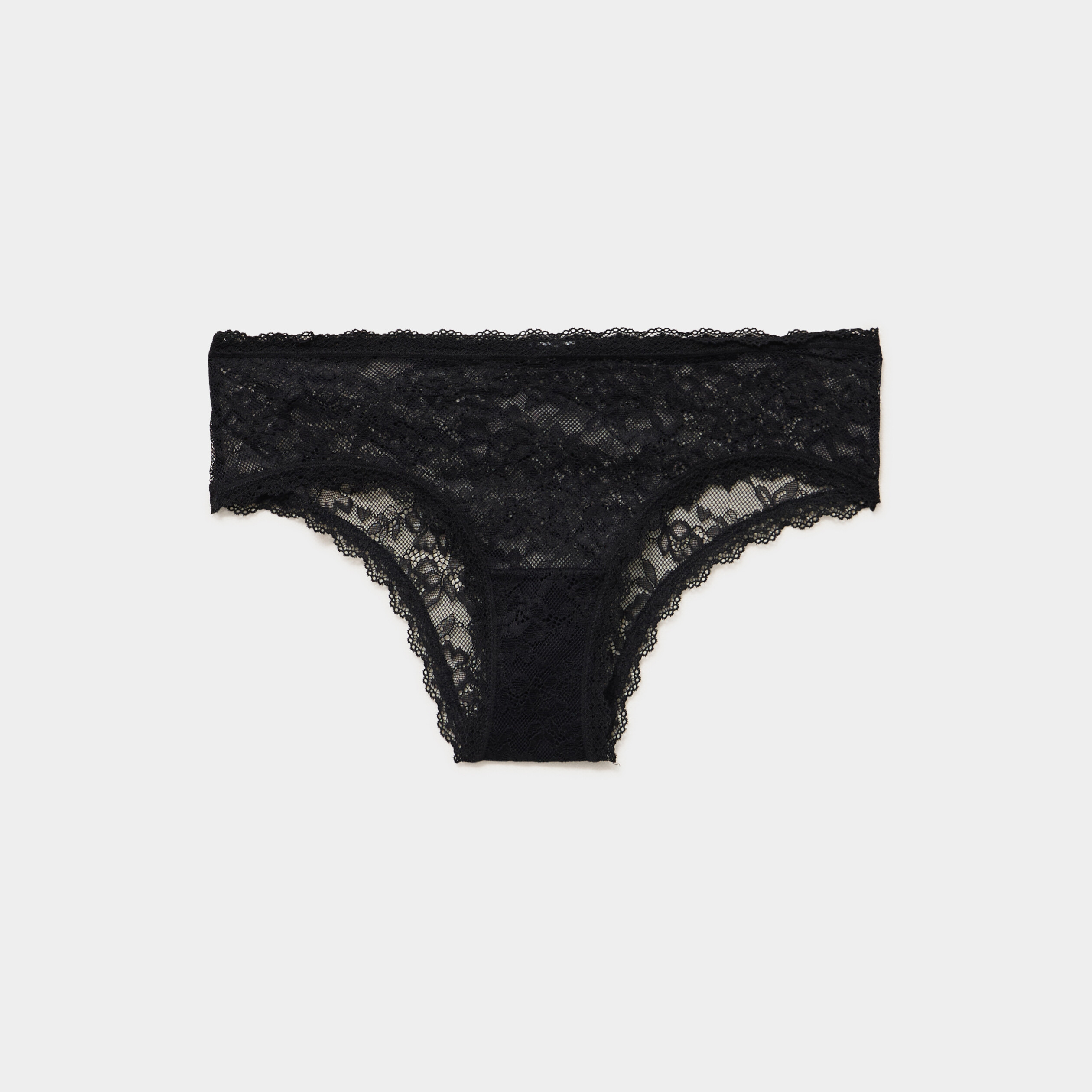 Shorty en dentelle noir femme