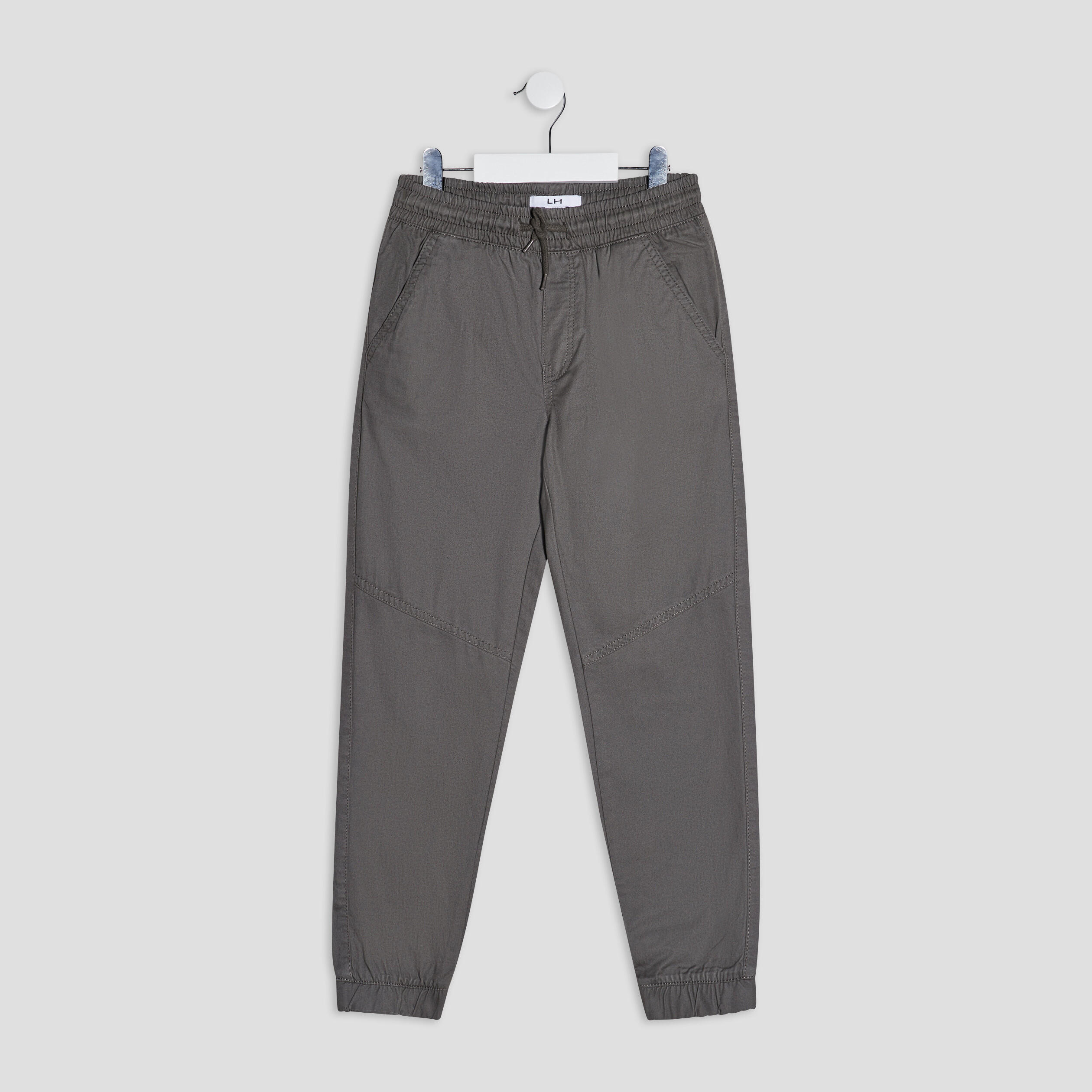 pantalon jogger regular coton gris fonce garcon Pantalon jogger regular coton gris foncé garçon