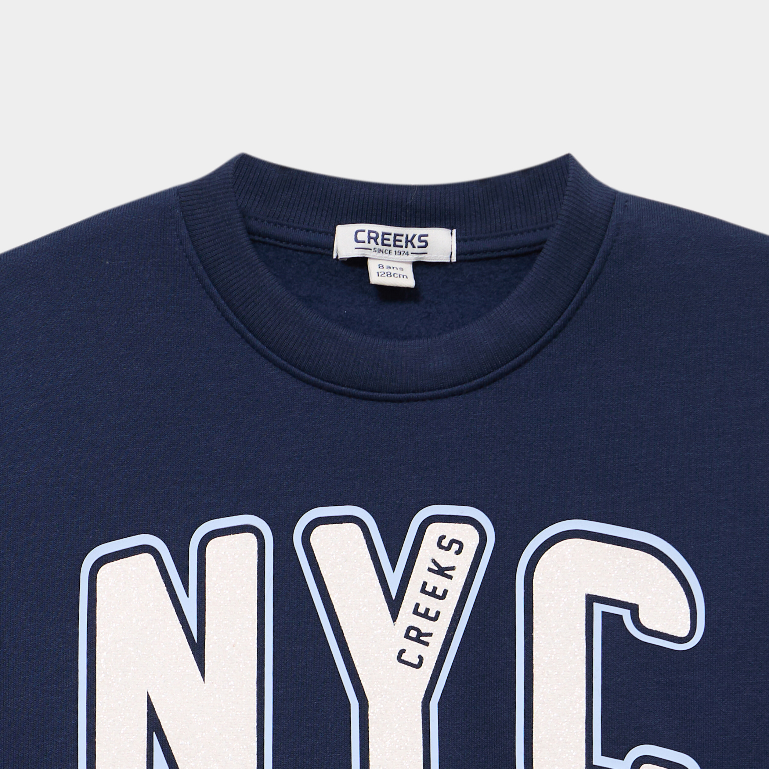 Sweat effet 2-en-1 oversize bleu marine fille
