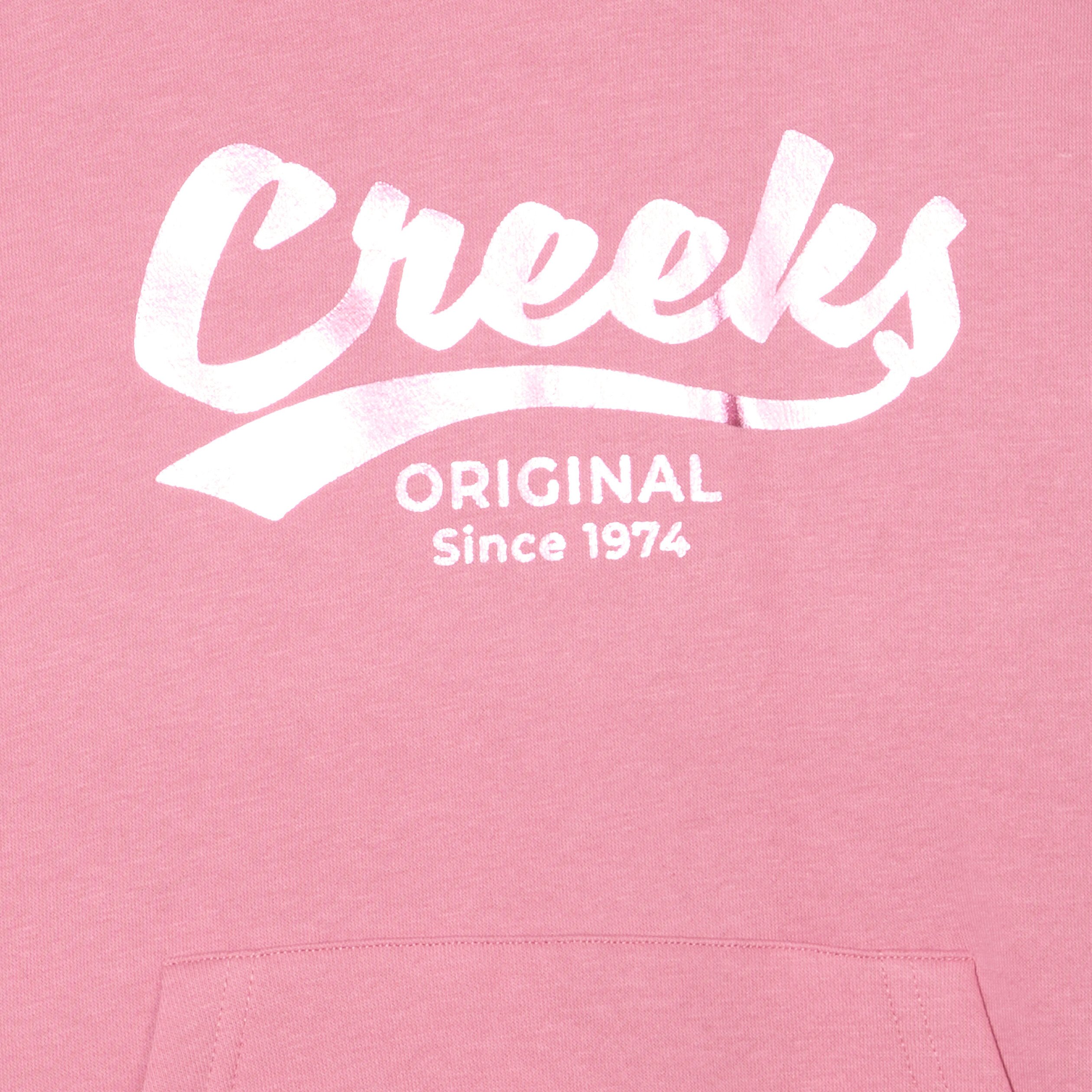 sweat a capuche hoodie a logo creeks vieux rose fille Sweat à capuche hoodie à logo Creeks vieux rose fille