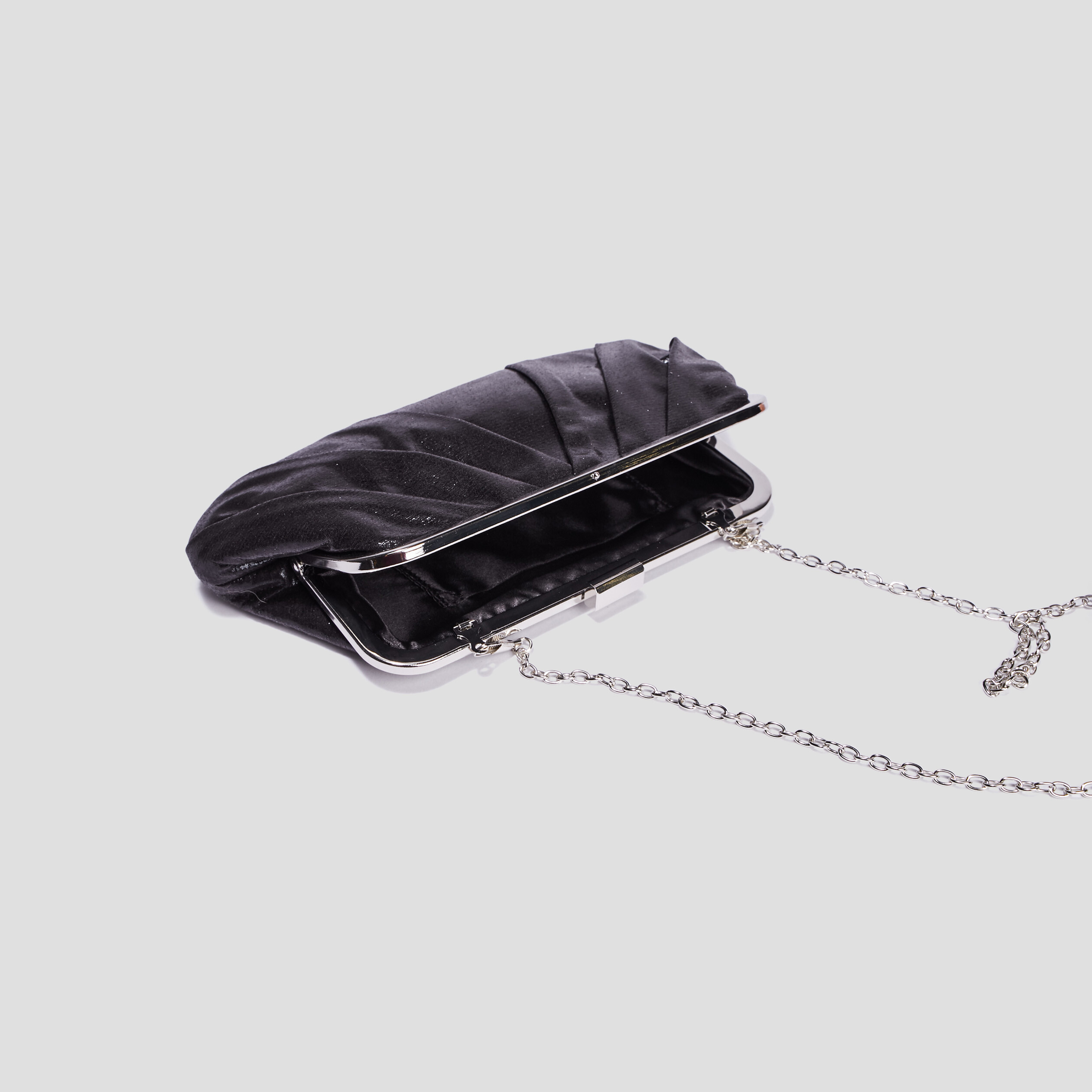sac pochette avec plis noir femme Sac pochette avec plis noir femme