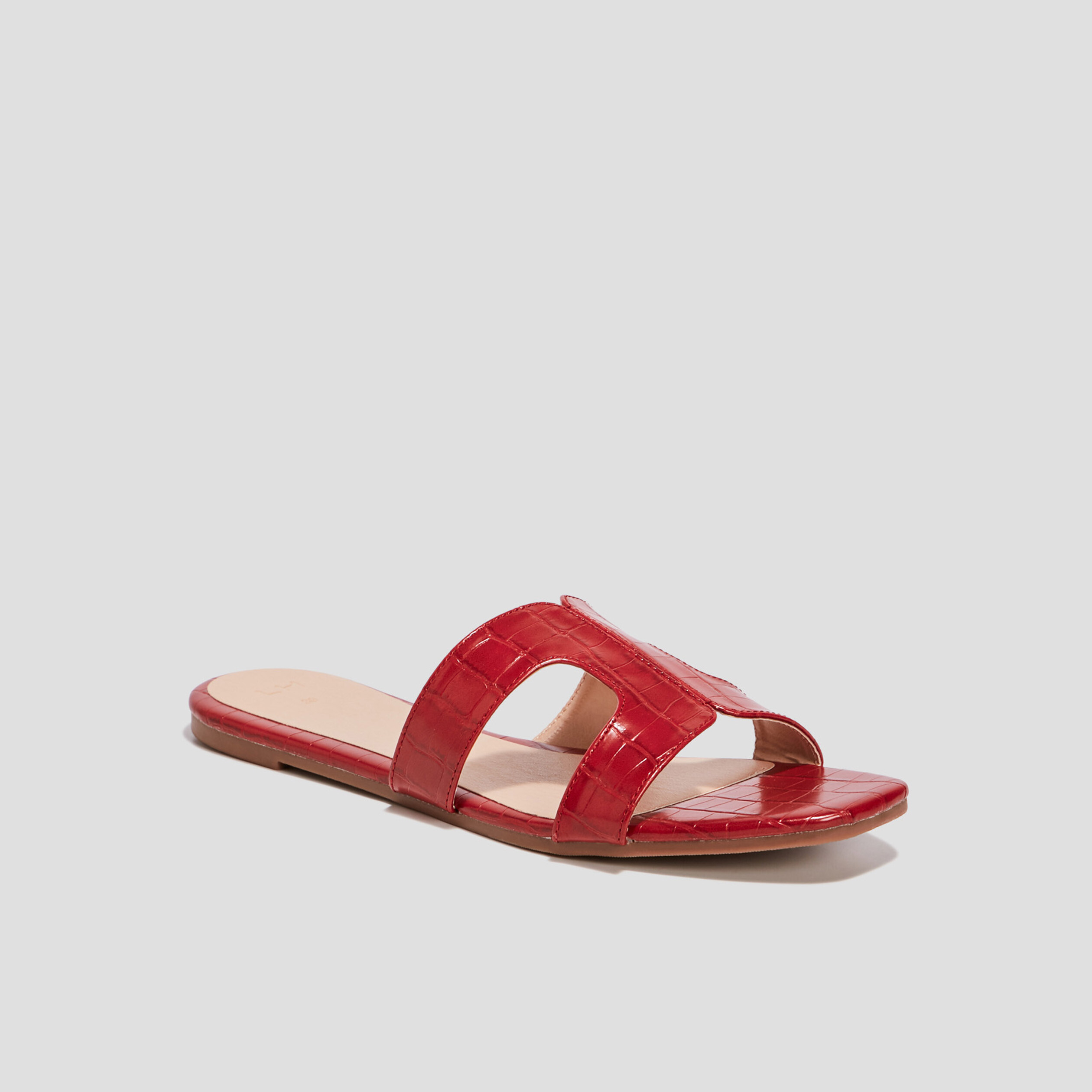 mules a bouts carres rouge femme Mules à bouts carrés rouge femme