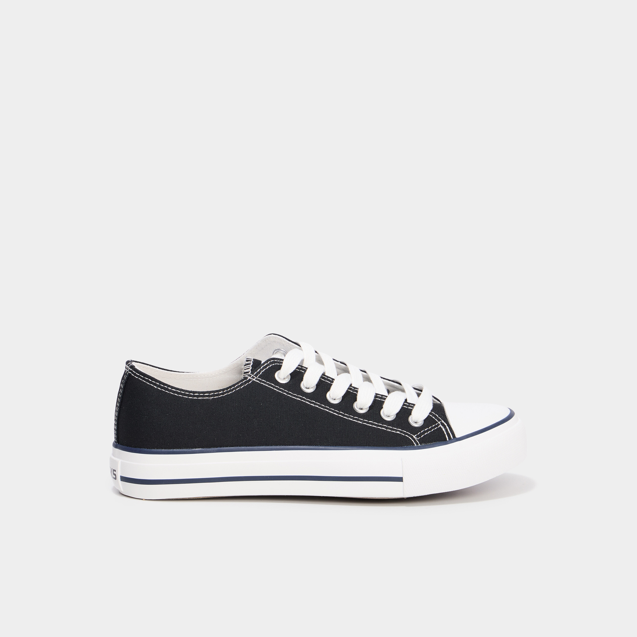 tennis en toile a lacets creeks noir femme Tennis en toile à lacets Creeks noir femme