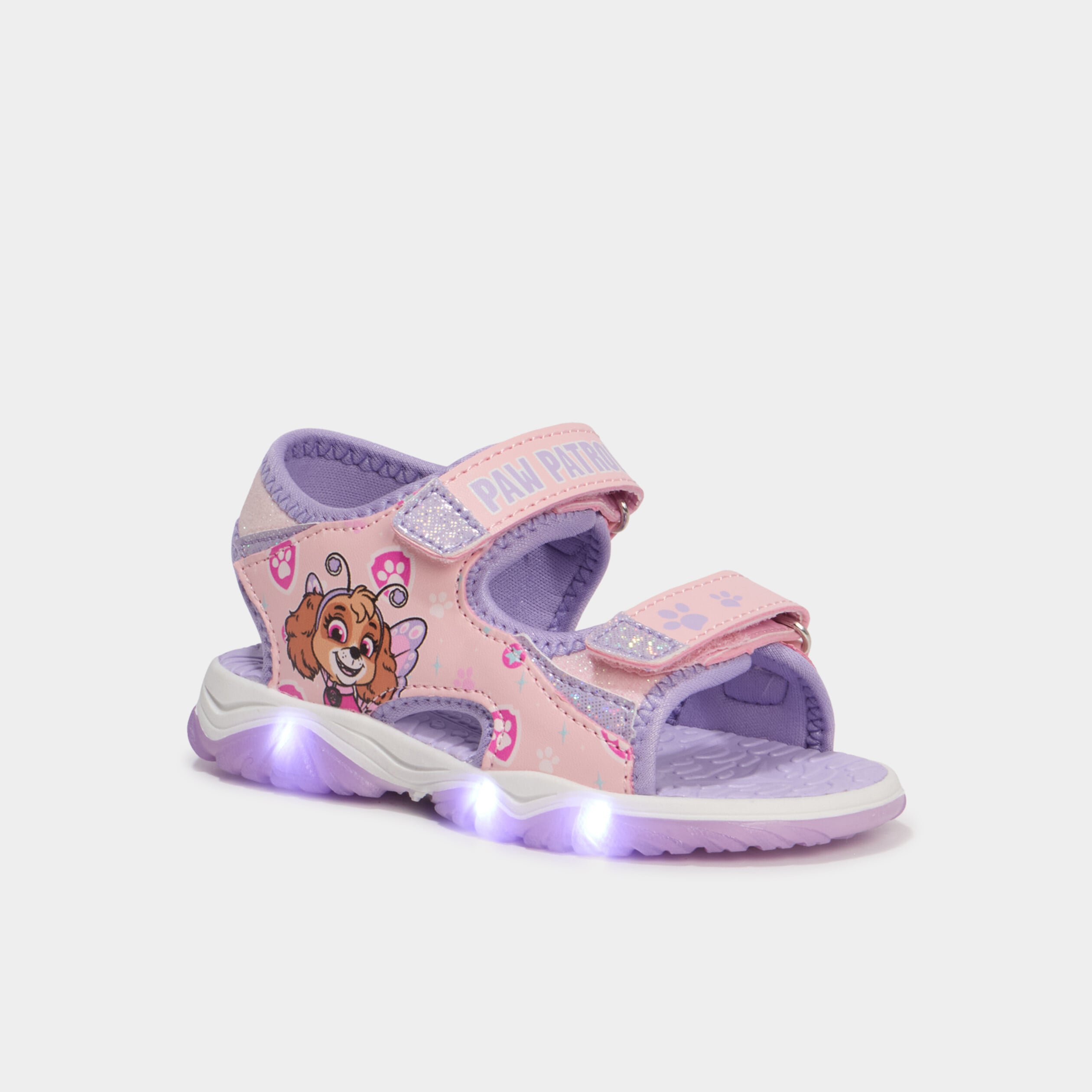 Sandales lumineuses Pat Patrouille rose fille