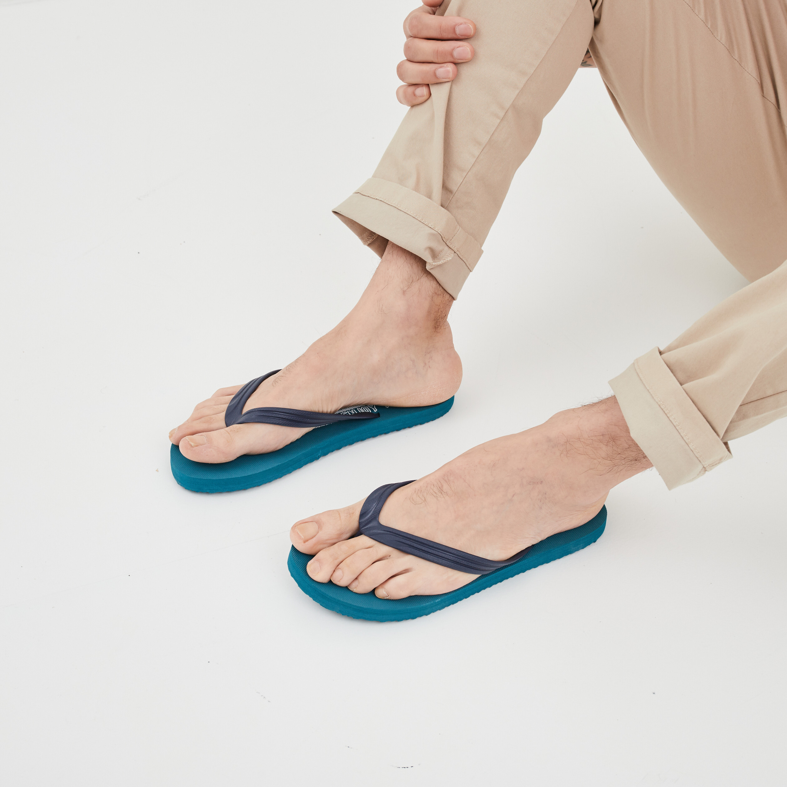 Tongs Wamea Beach bleu turquoise homme La Halle