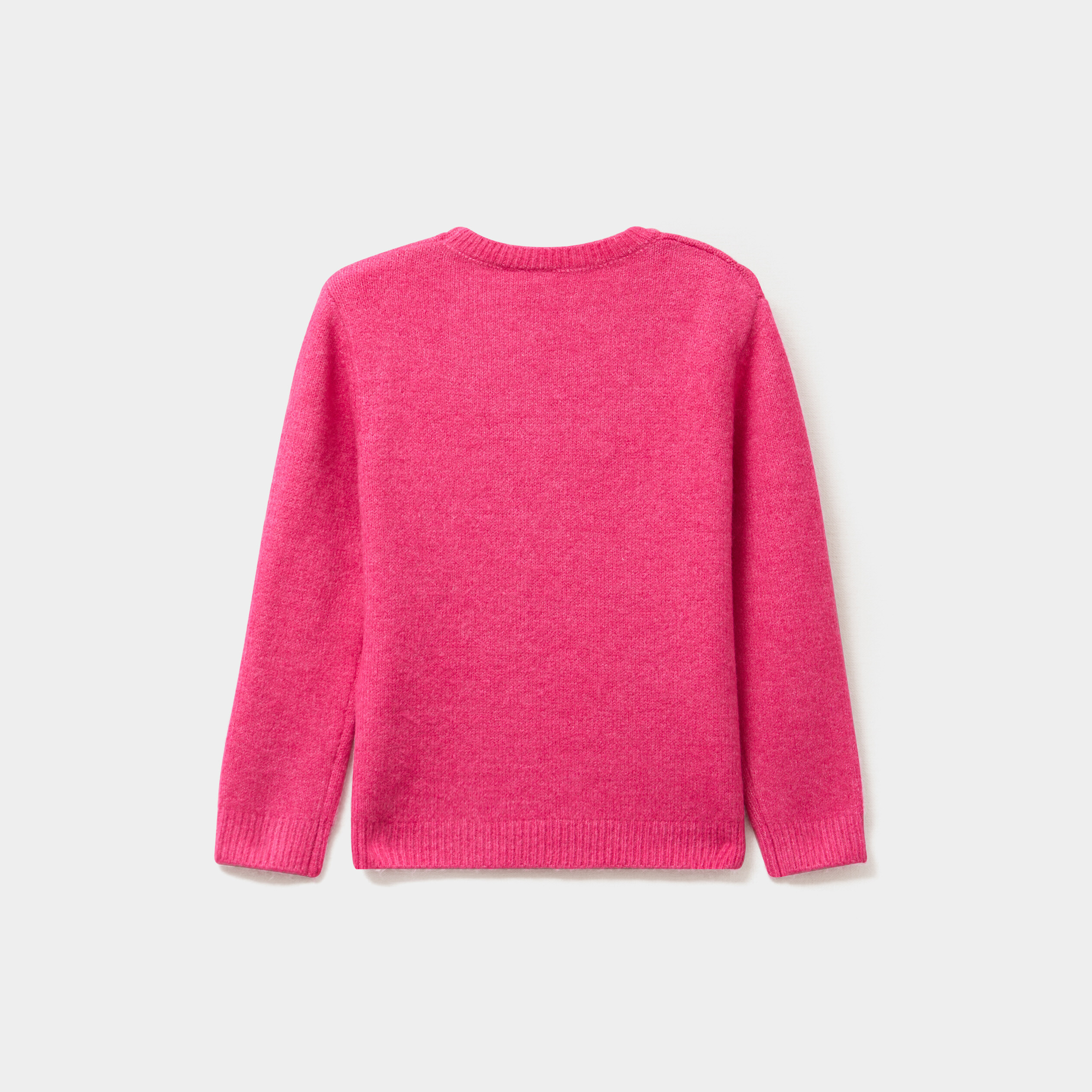 VERTBAUDET Pull Marinière Fantaisie Fille Rose 8A - Rayé Festonné Épaule Boutonnée