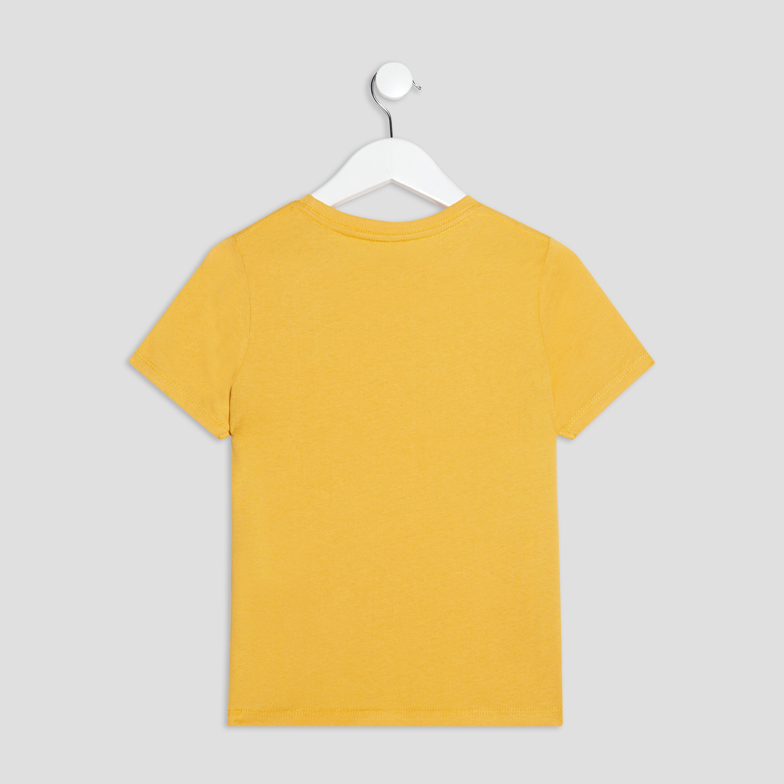 T-shirt manches courtes jaune moutarde garçon