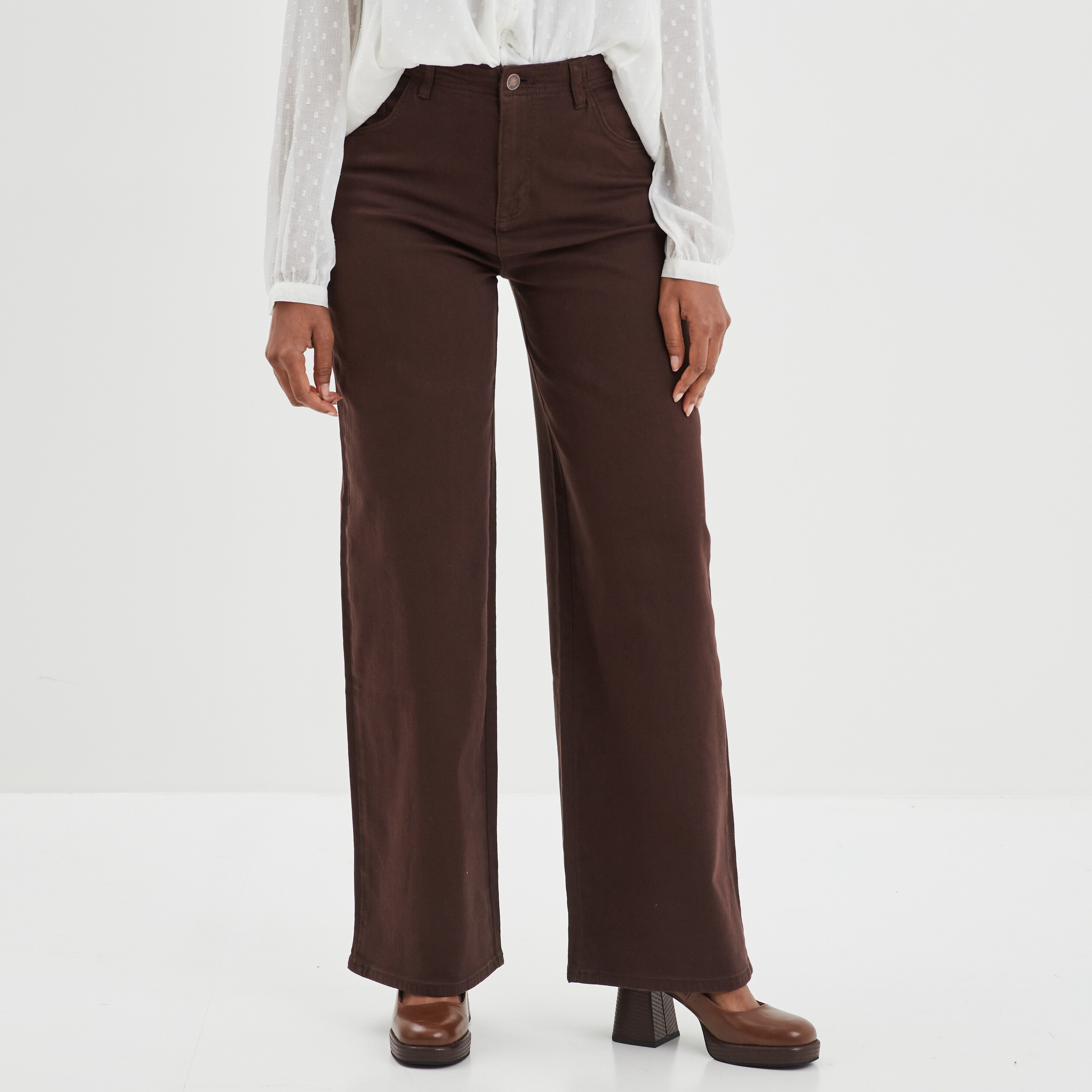 Rallonge tour de taille pantalon - Marron