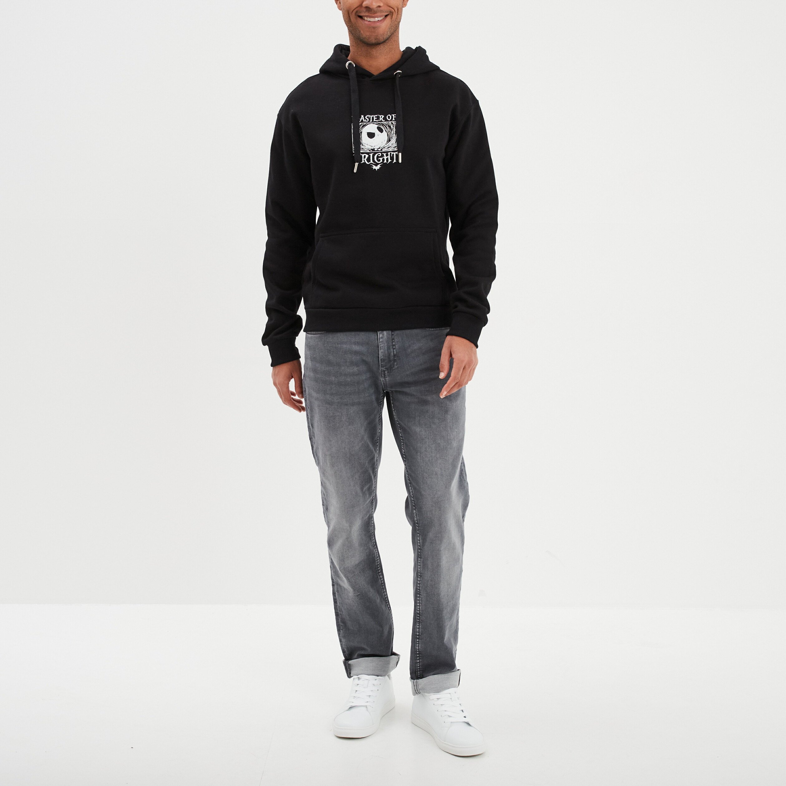sweat hoodie etrange noel monsieur jack noir homme Sweat hoodie Étrange Noël monsieur Jack noir homme