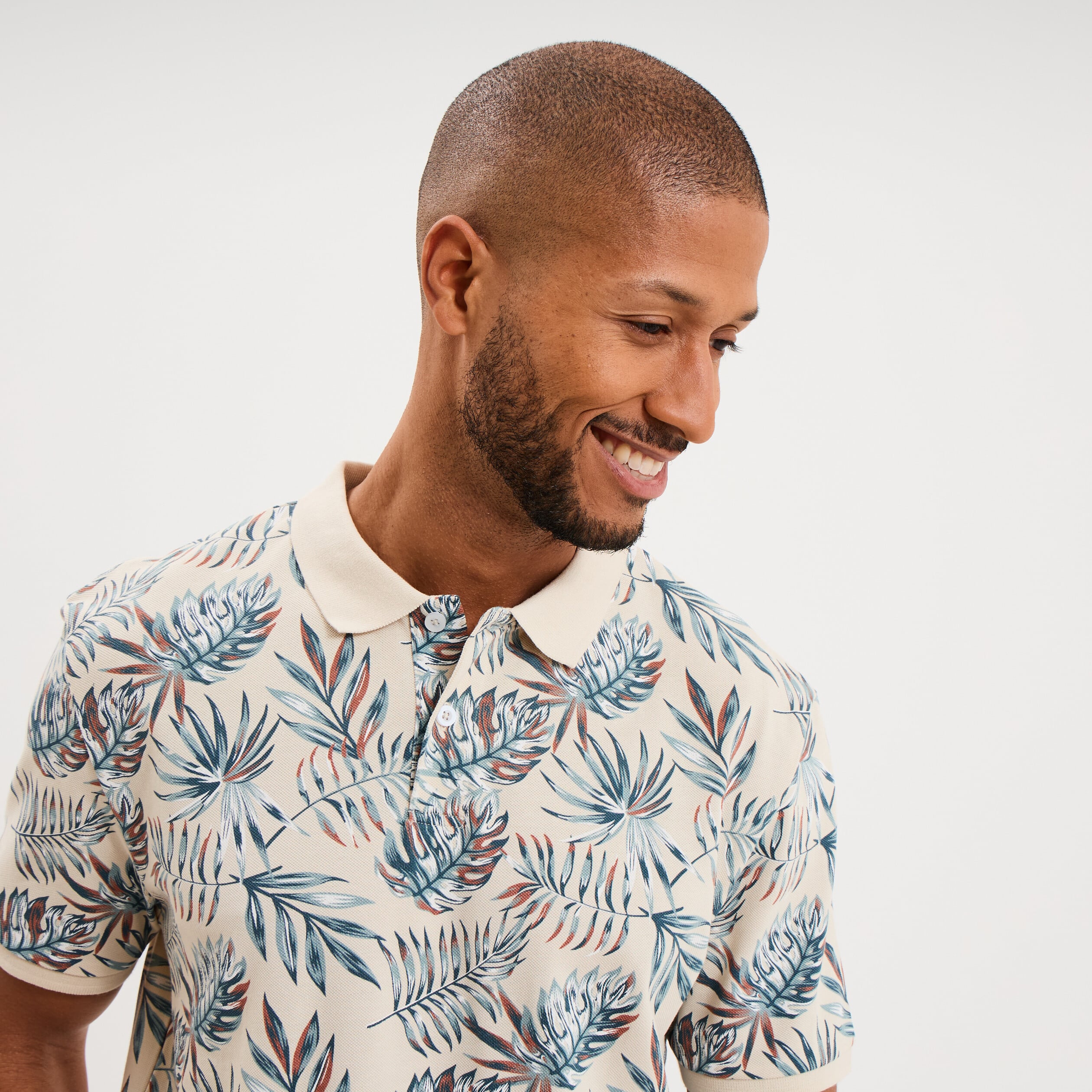 Polo jersey coton manches courtes multicolore homme