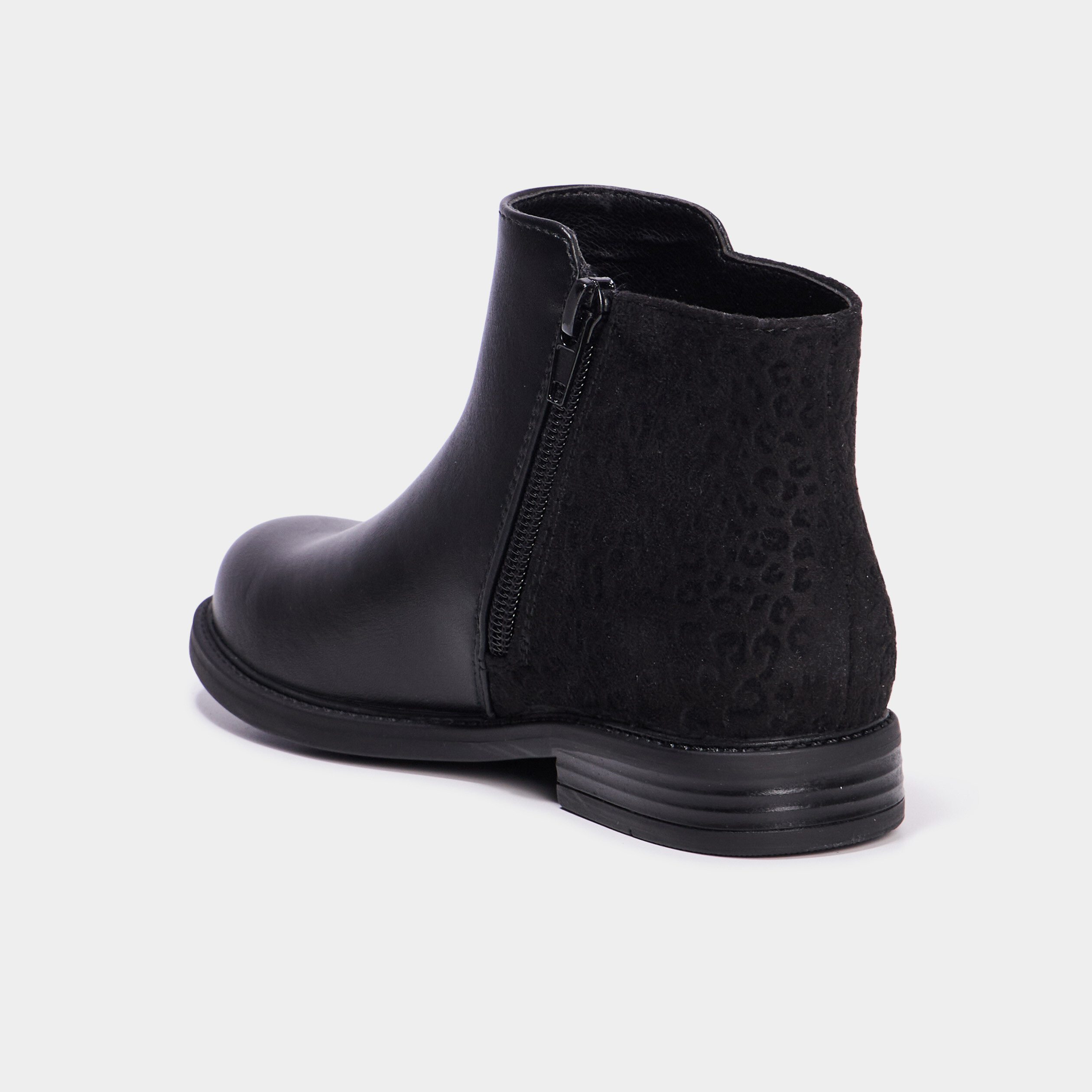 Boots chelsea plates noir fille