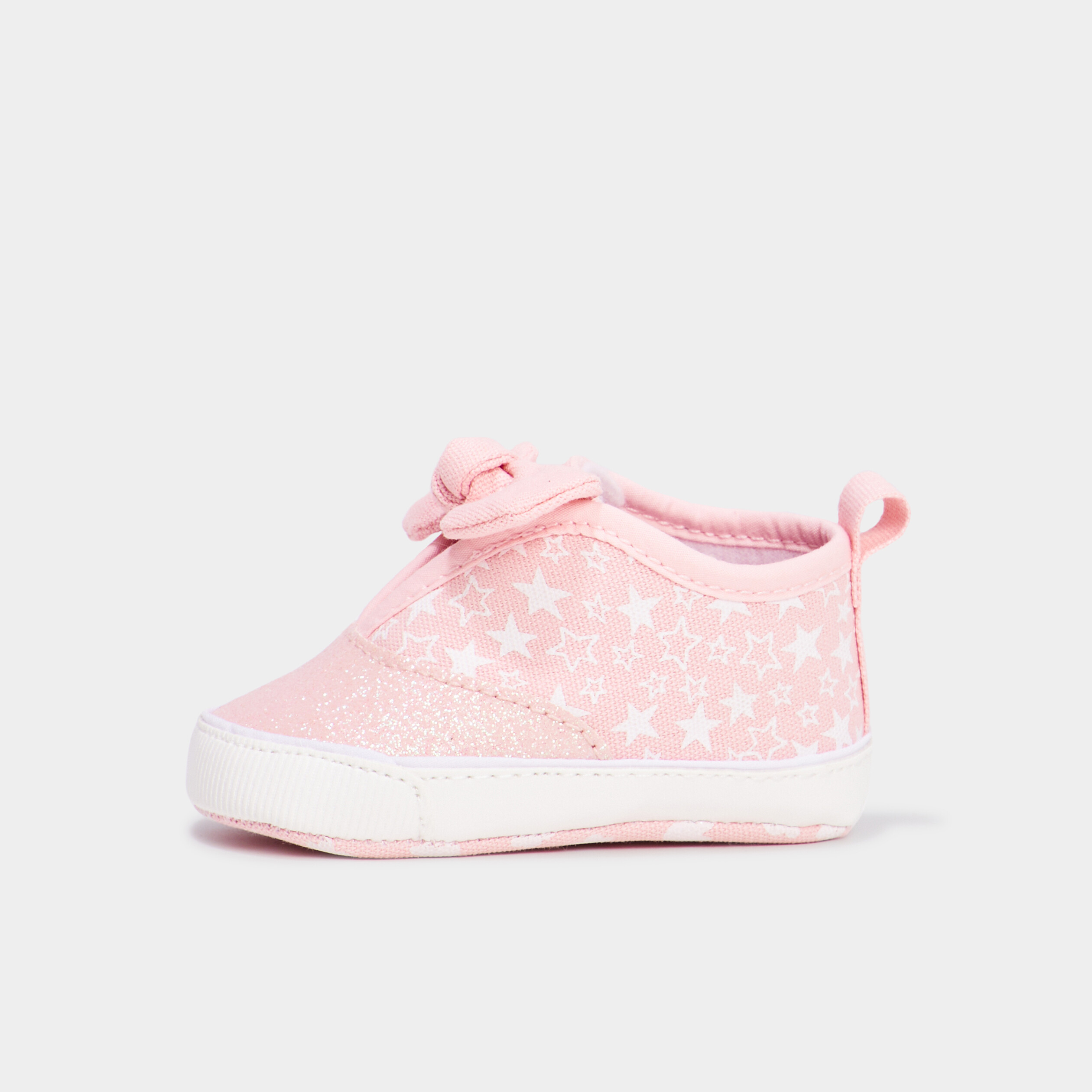 chaussons bottons a paillettes minnie rose bebef Chaussons bottons à paillettes Minnie rose bébé fille