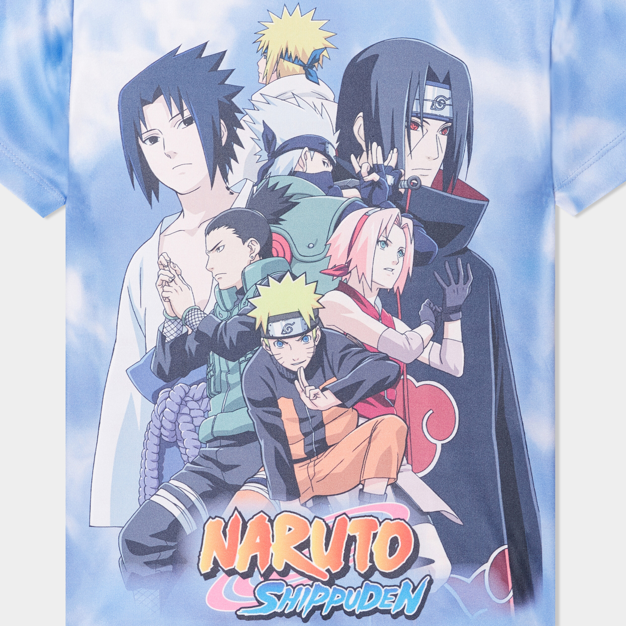 t shirt manches courtes naruto bleu garcon T-shirt manches courtes Naruto bleu garçon