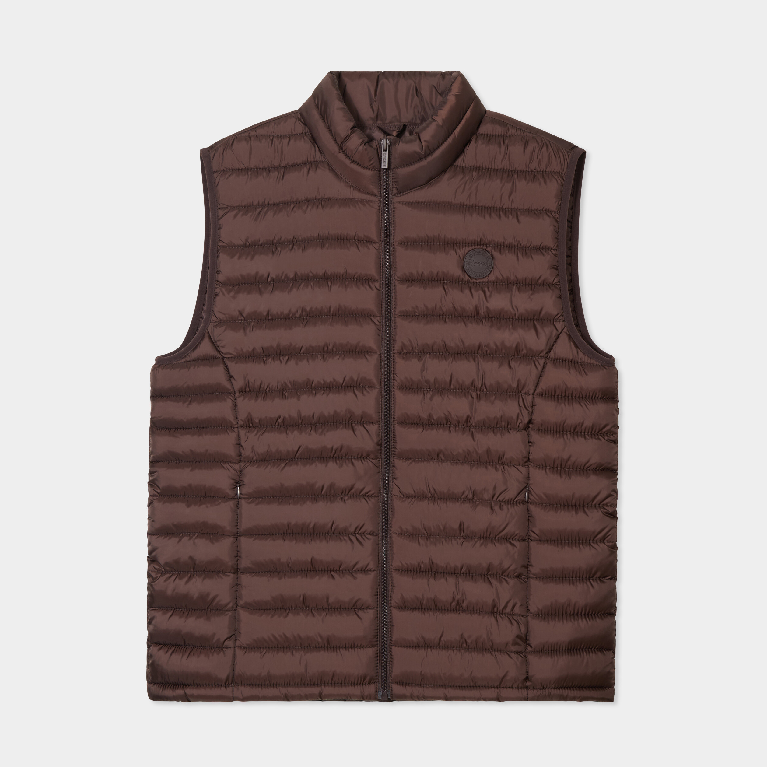 doudoune legere deperlante sans manches marron fonce homme Doudoune légère déperlante sans manches marron foncé homme