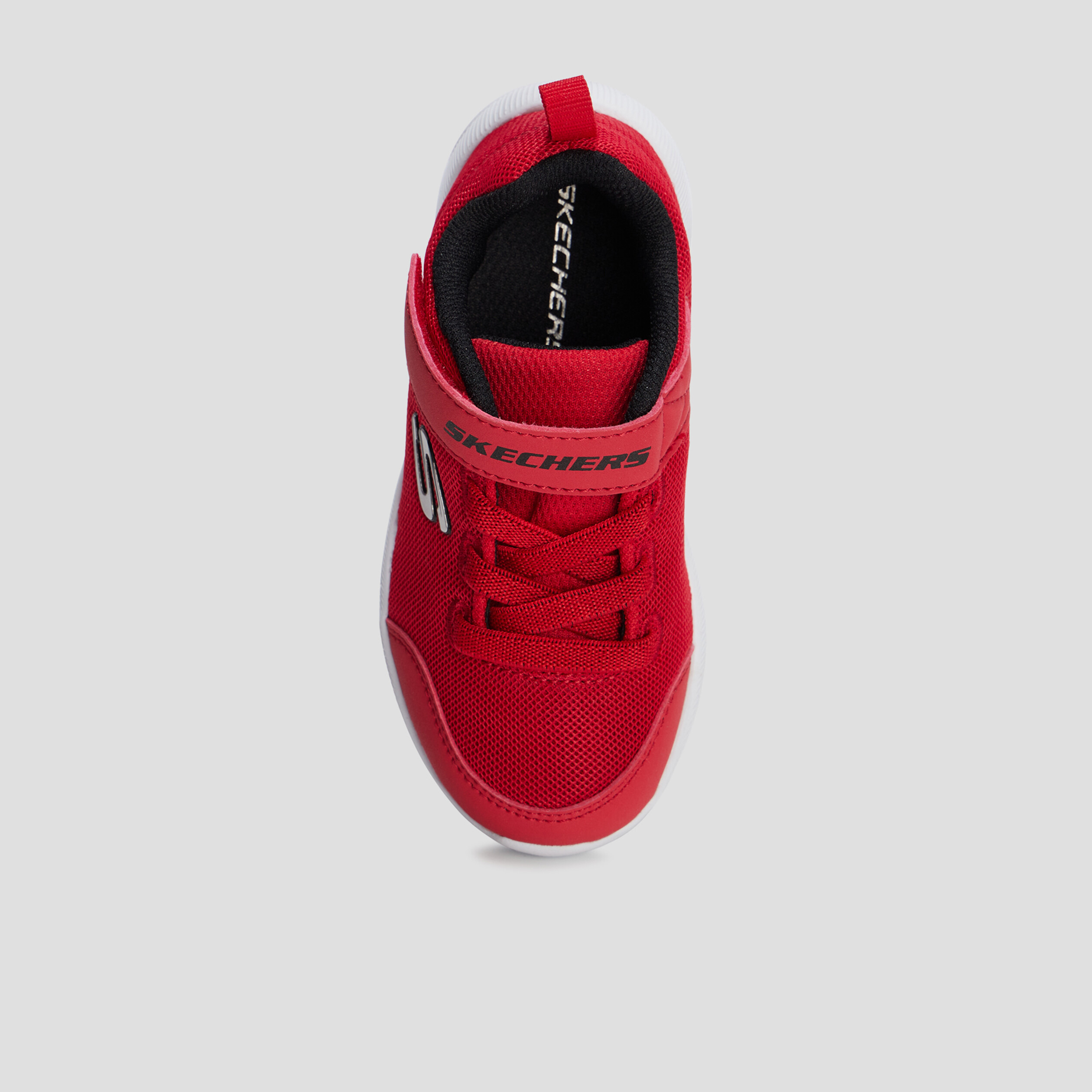 Baskets à scratchs Skechers Skechstepz rouge garçon
