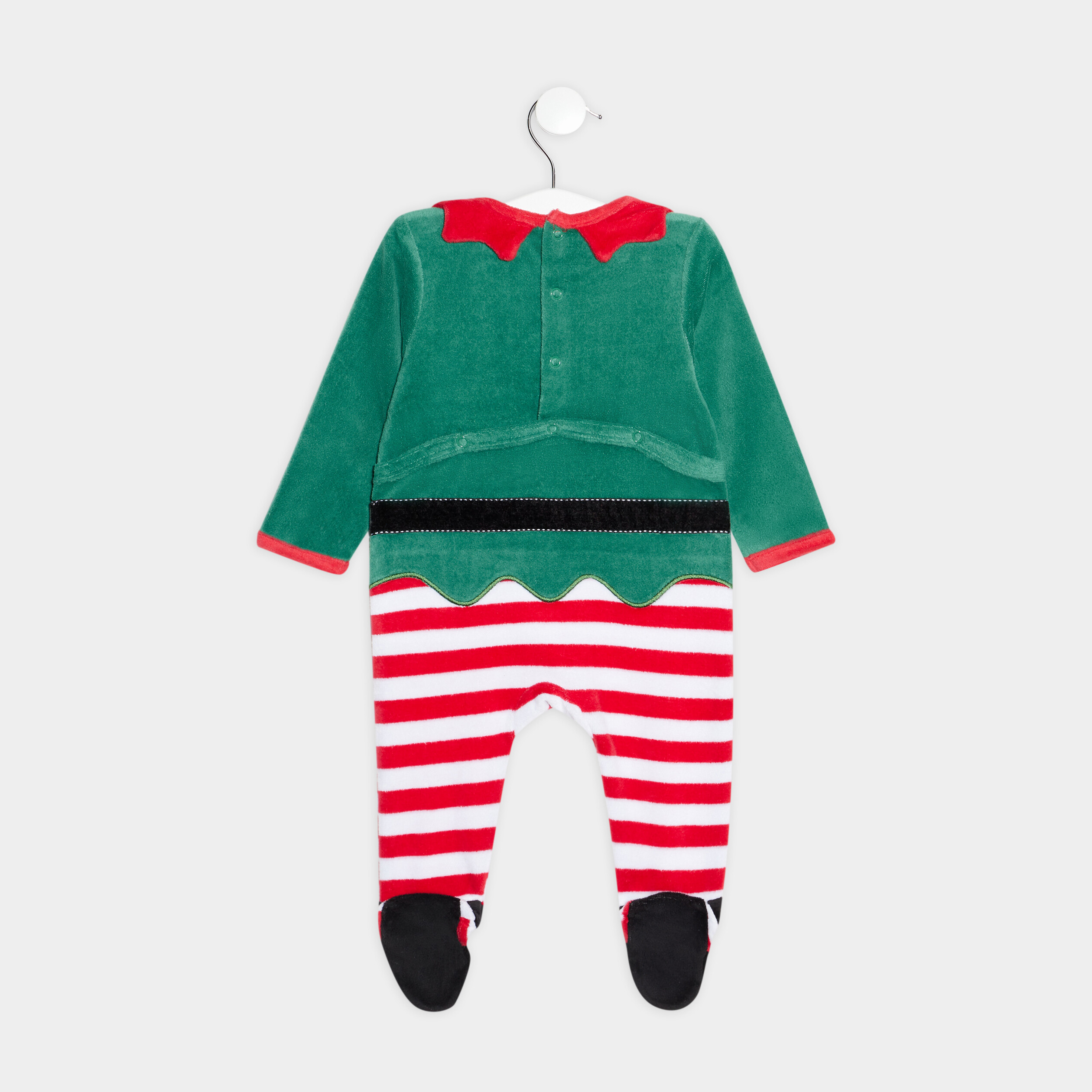 Ensemble pyjama 2 pièces de Noël vert bébé garçon