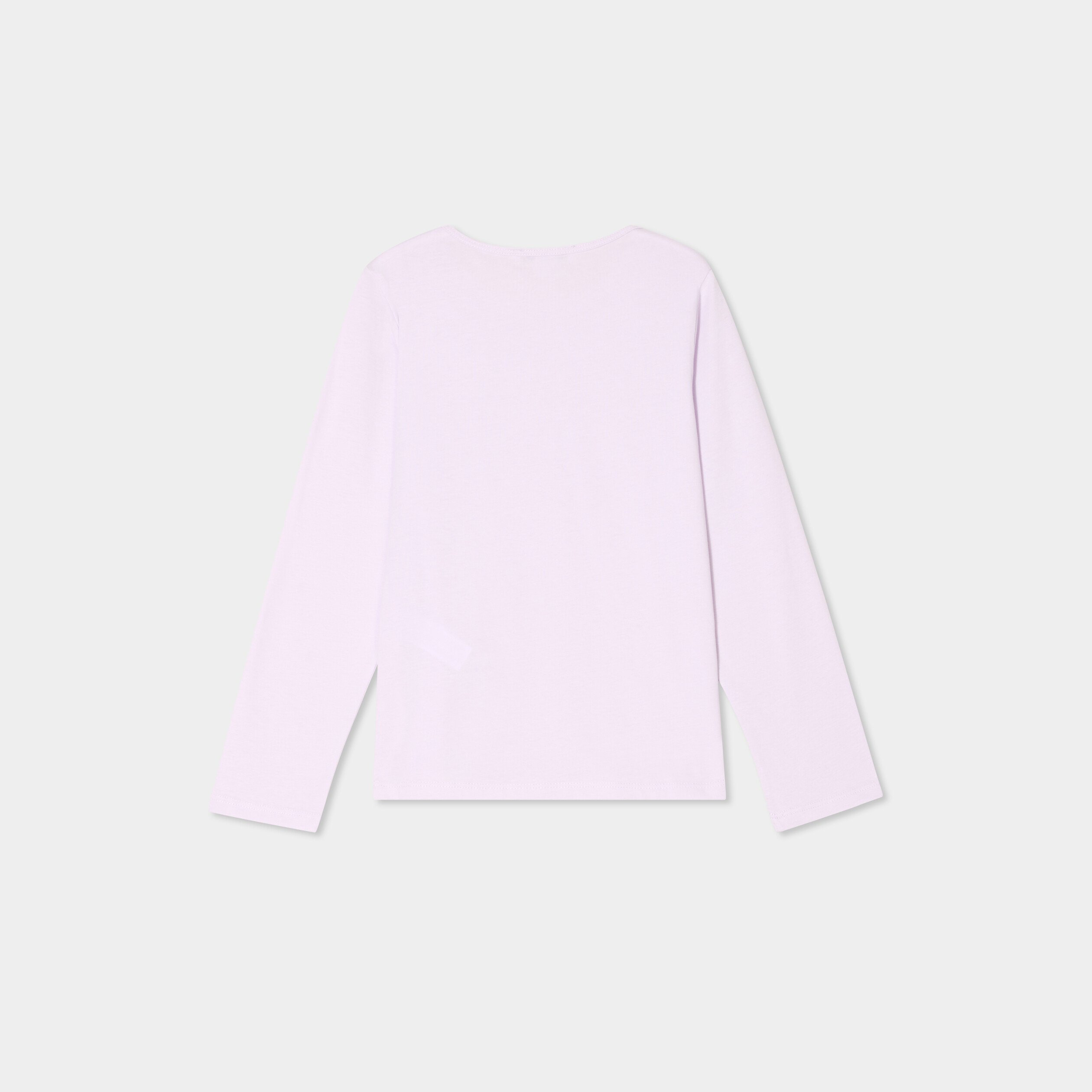 ensemble pyjama pantalon coton mauve fille Ensemble pyjama pantalon coton mauve fille