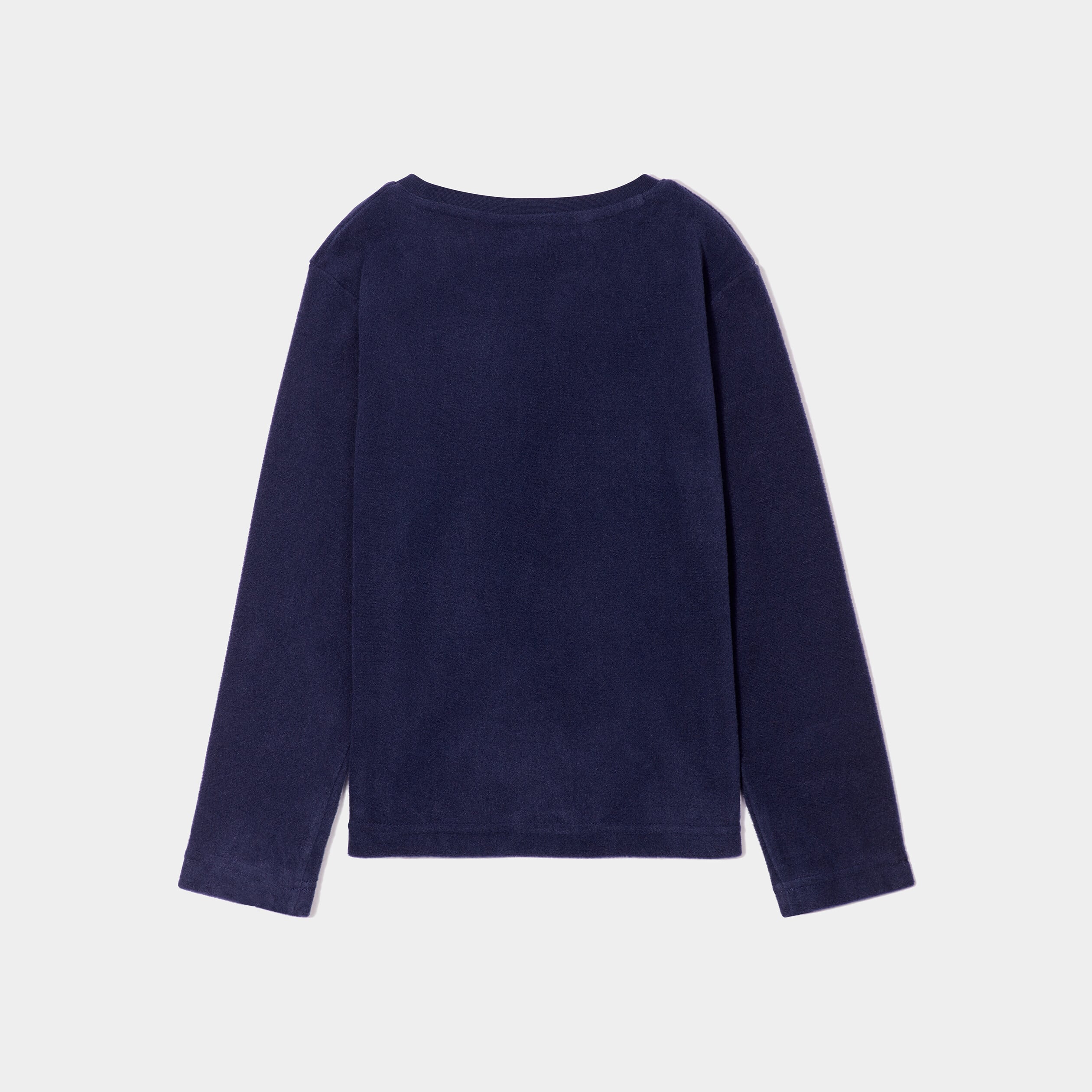 Ensemble No&euml;l 2 pi&egrave;ces effet polaire bleu marine gar&ccedil;on